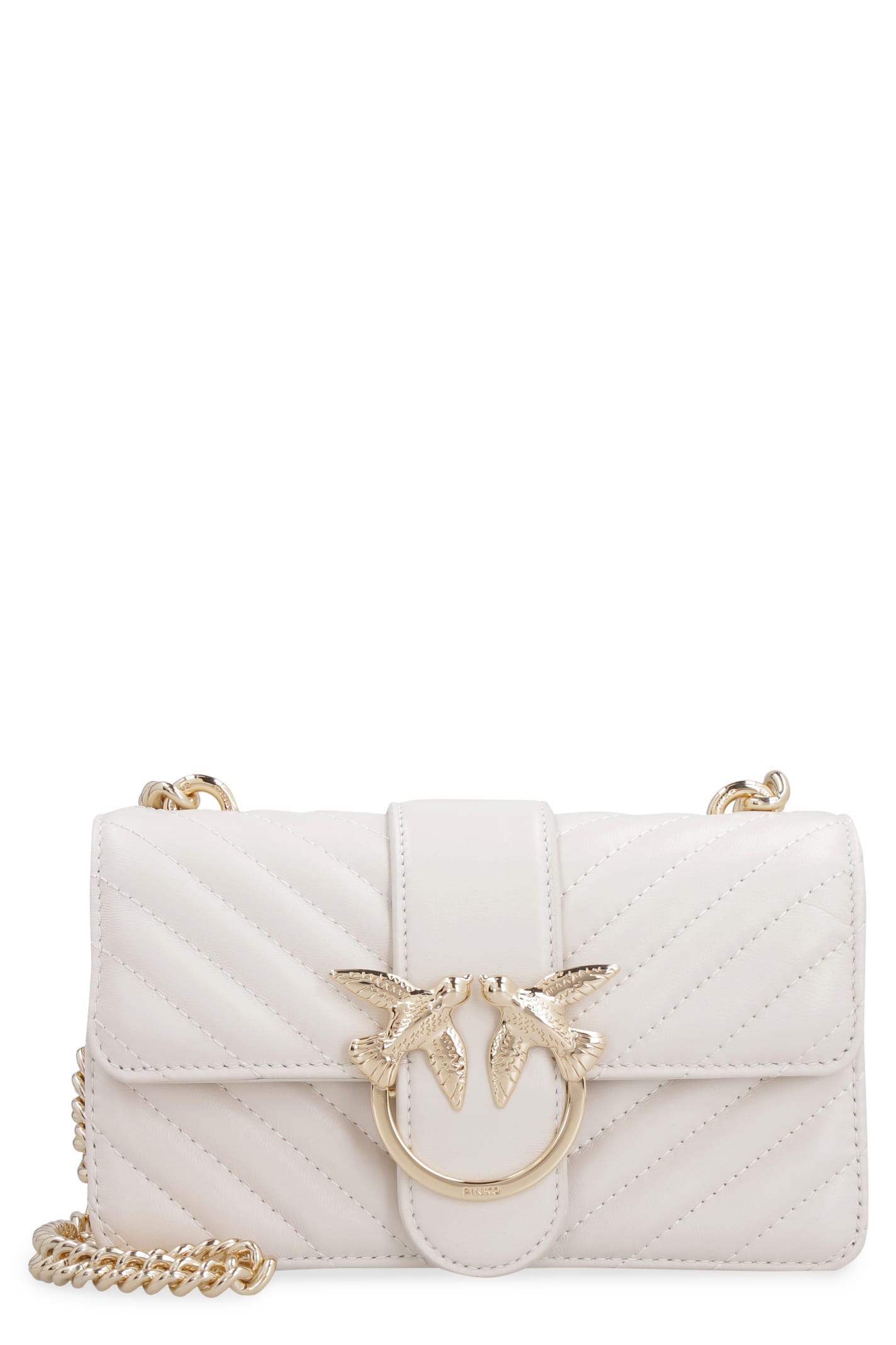 PINKO MINI LOVE MIX QUILTED LEATHER BAG,11251413