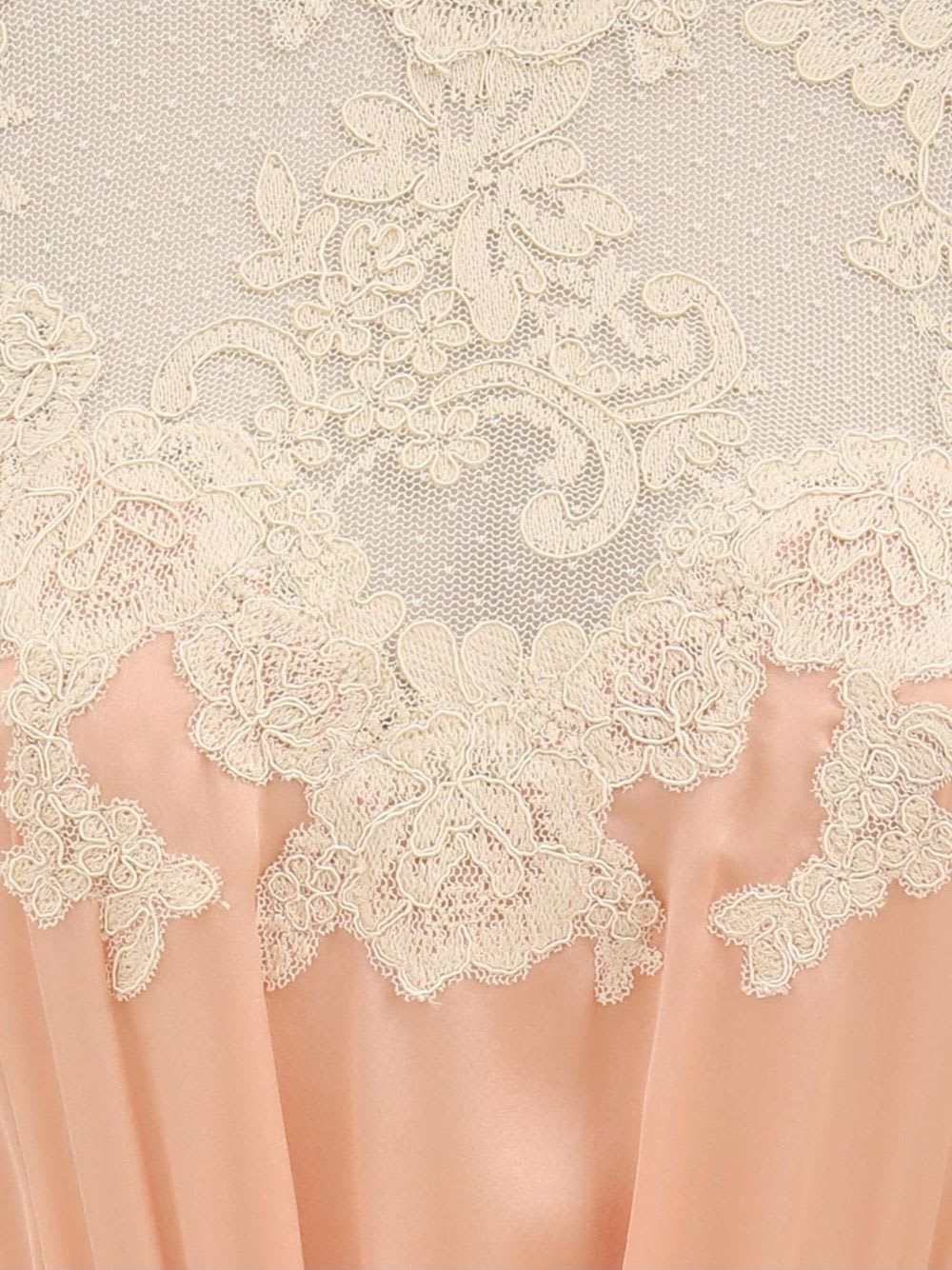 Zimmermann Lace-trimmed High-low Dress In Neutral