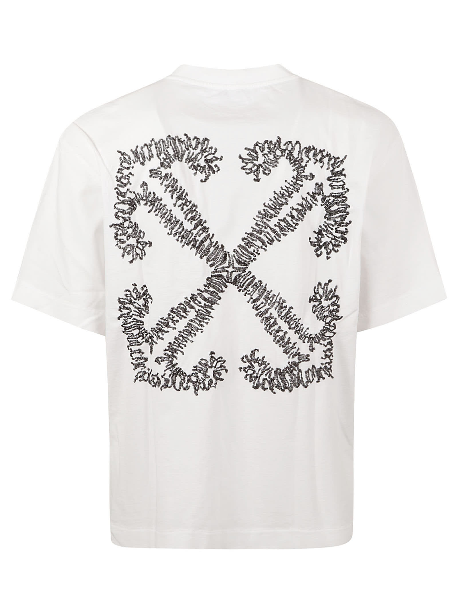 Shop Off-white Tattoo Arrow Skate T-shirt In White/black