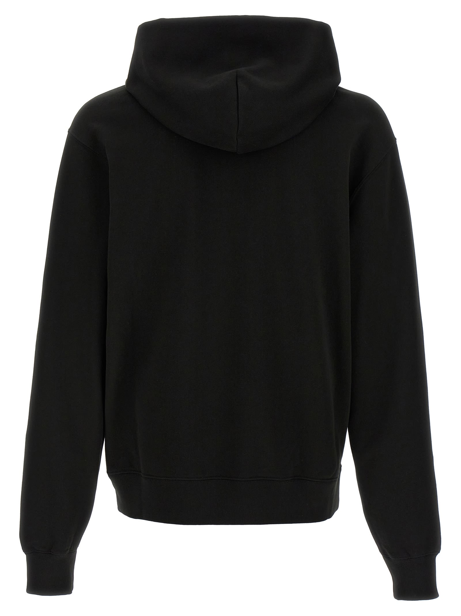 Kenzo Felpa In Cotone Nero Uomo In Black