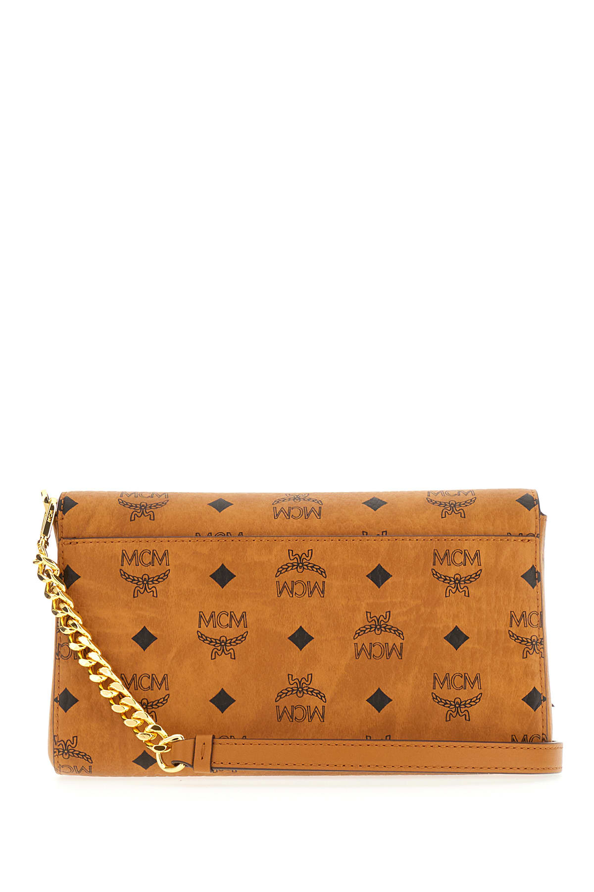 Shop Mcm Printed Synthetic Leather Millie Shoulder Bag In Co