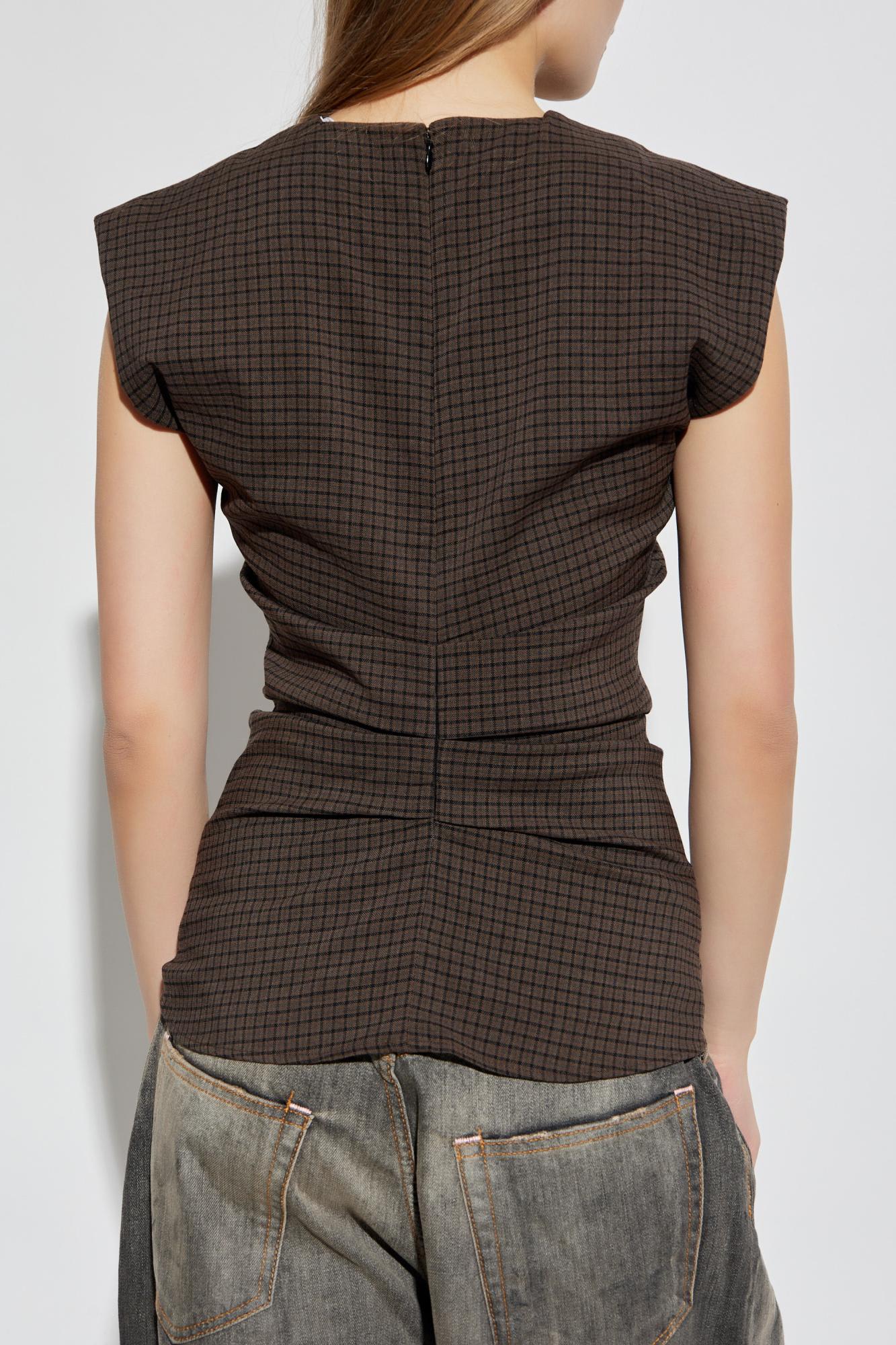Acne Studios Sleeveless Tops In Brown