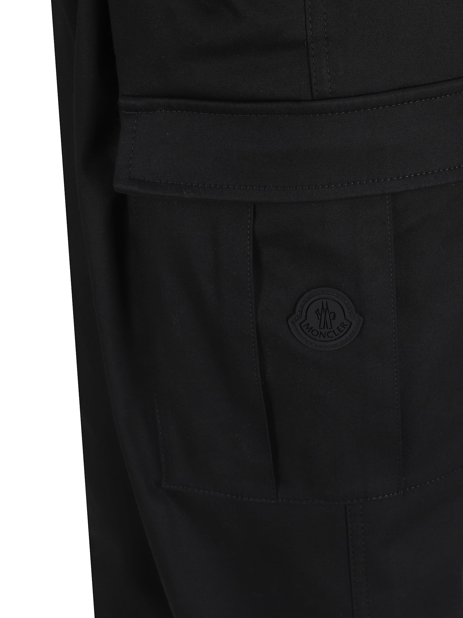 Shop Moncler Cargo Pants In 999