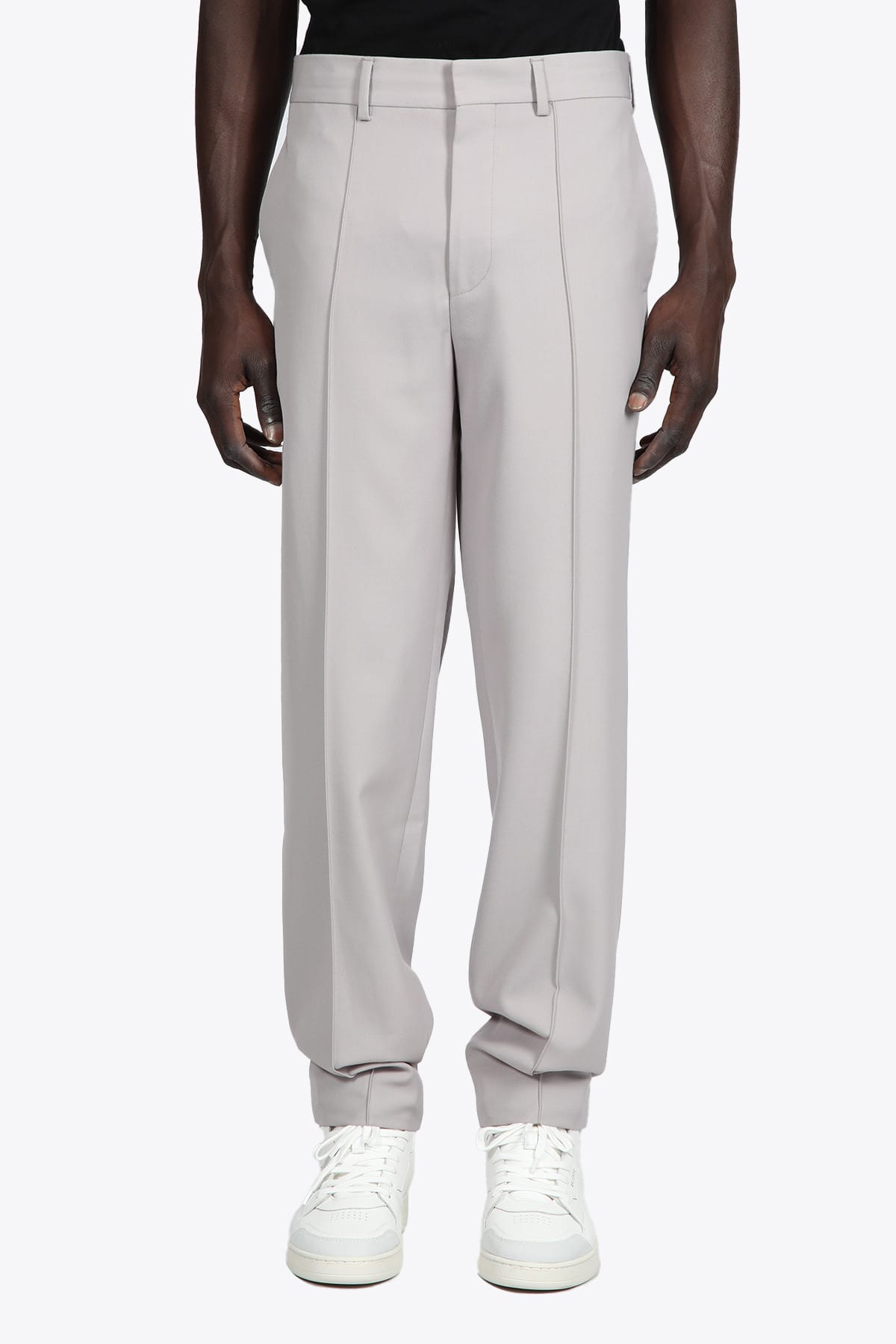 Axel Arigato Supper Straight Wool Trousers Pearl grey wool tailored pant - Supper Straight Wool Trousers