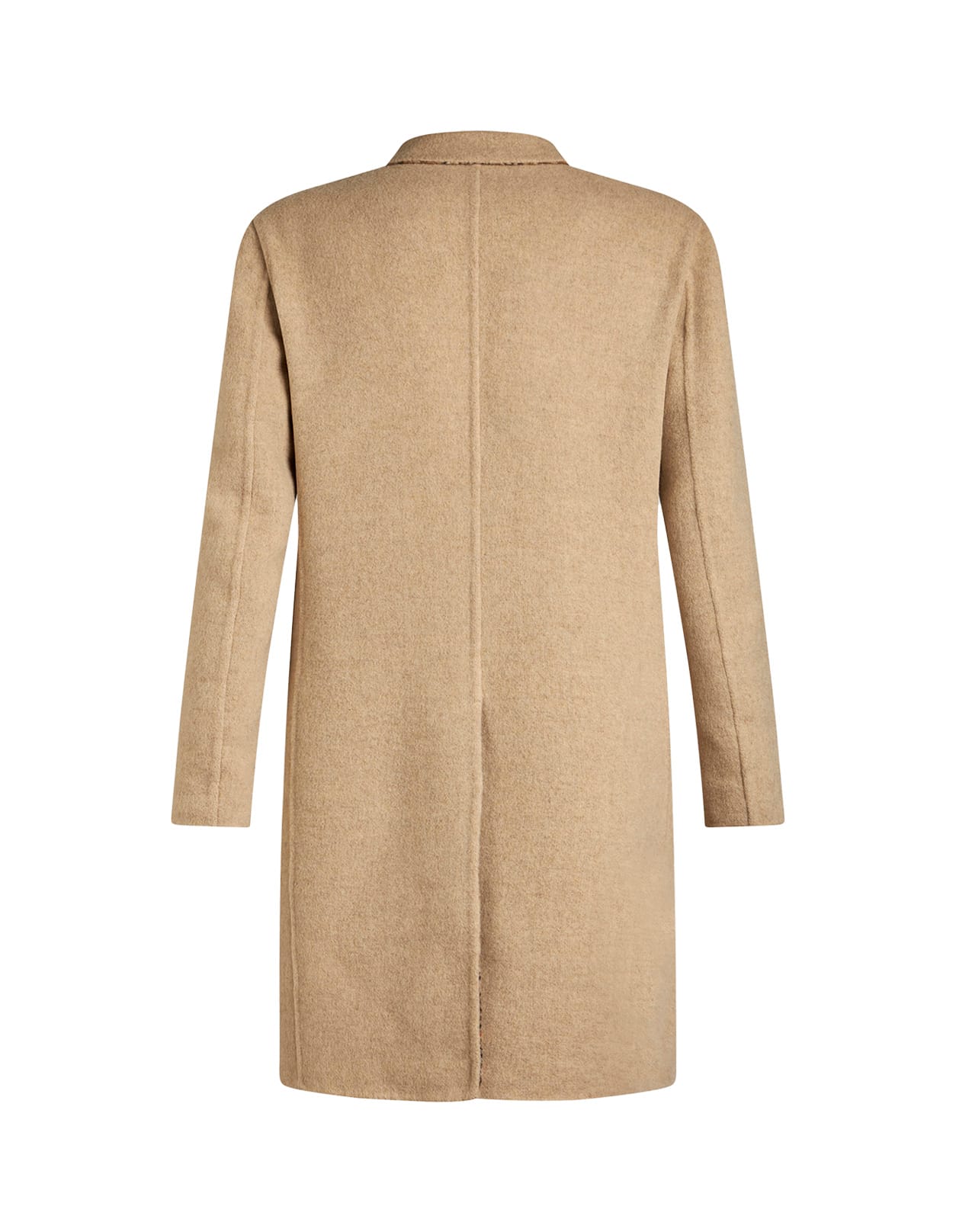 Shop Etro Beige Reversible Coat In Brown