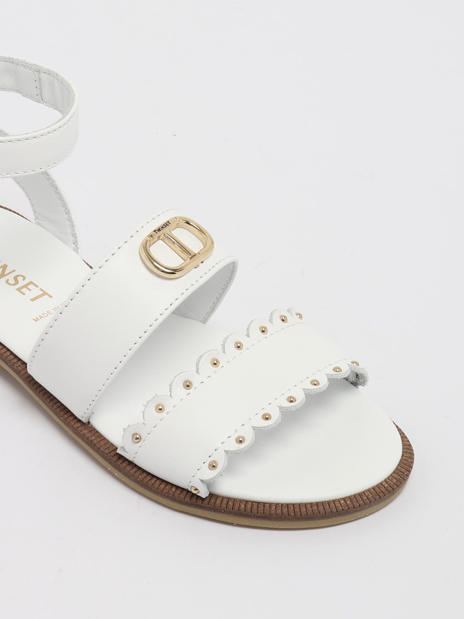 Shop Twinset Sandals Sandal In Bianco