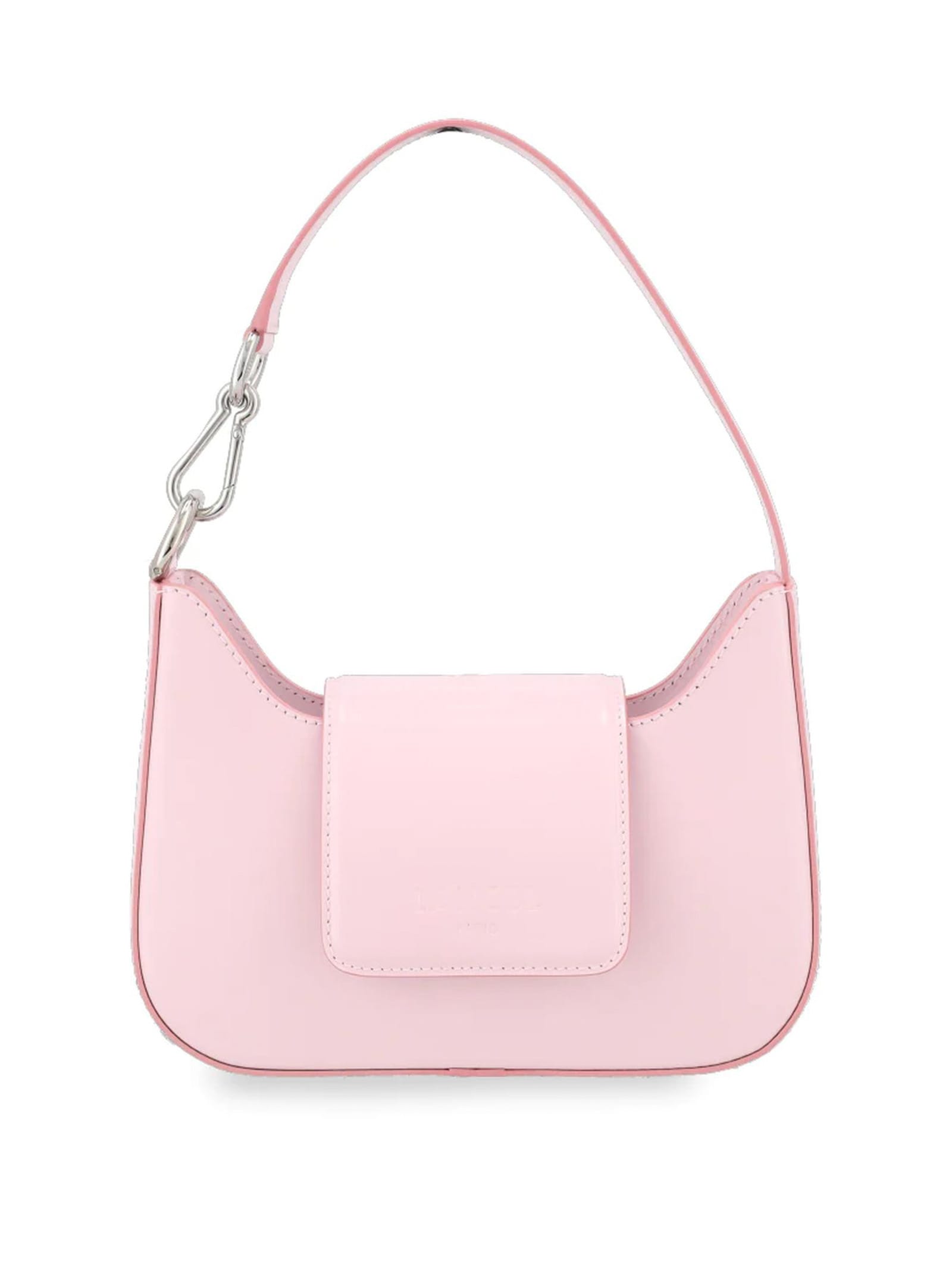 Lancel Pink Smooth Cowhide Leather Baguette Bag