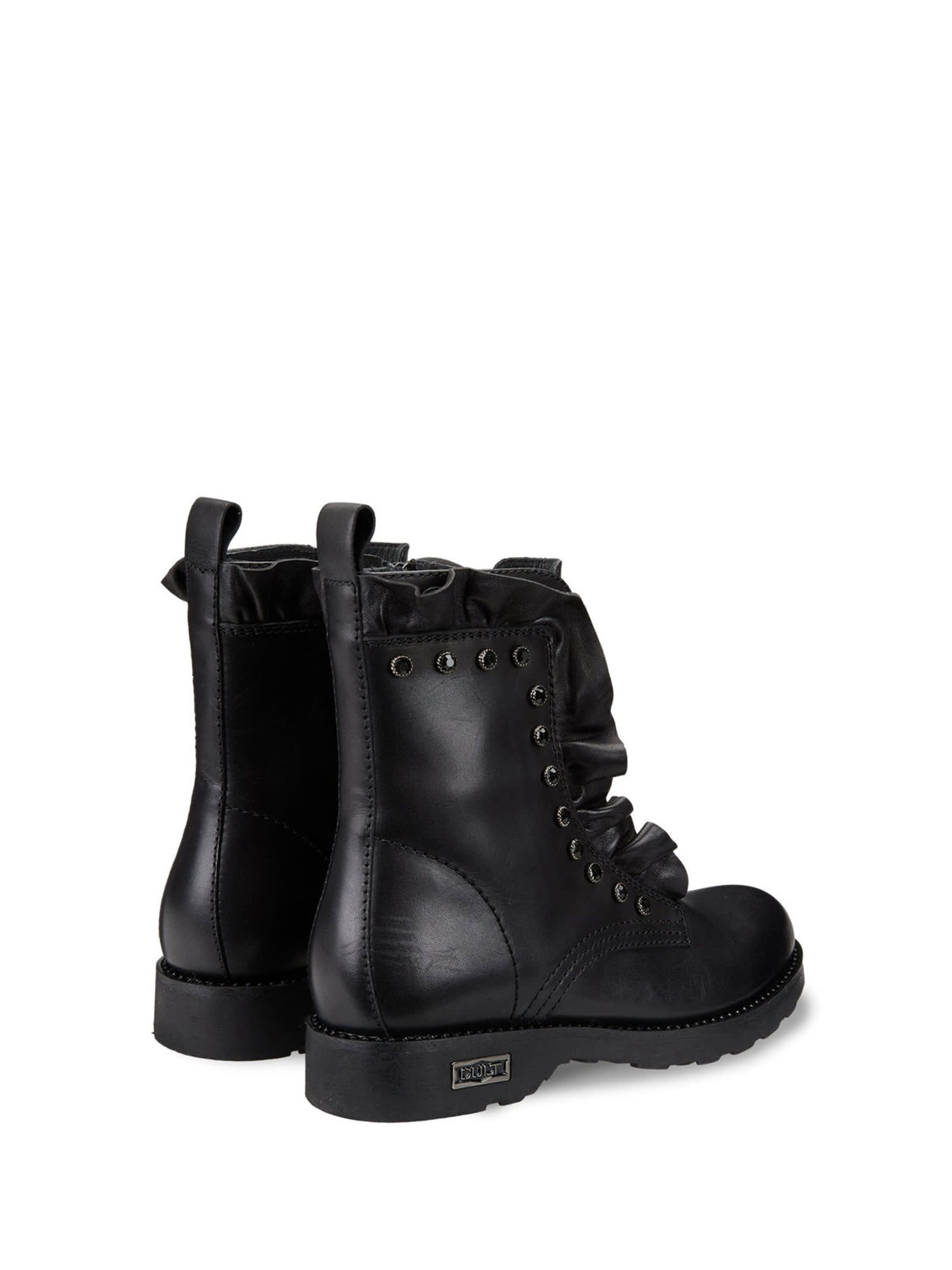 Shop Cult Black Leather Ankle Boot