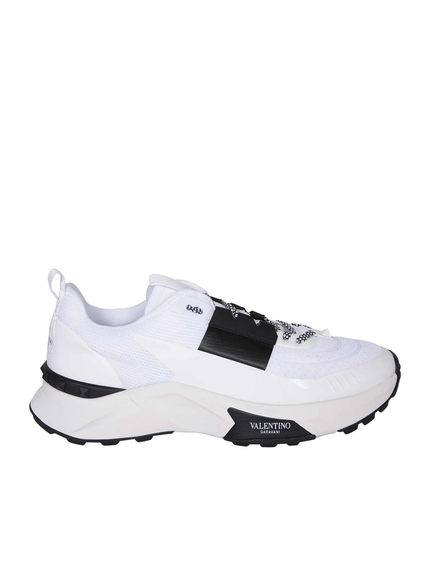 Shop Valentino Sneakers Black/white