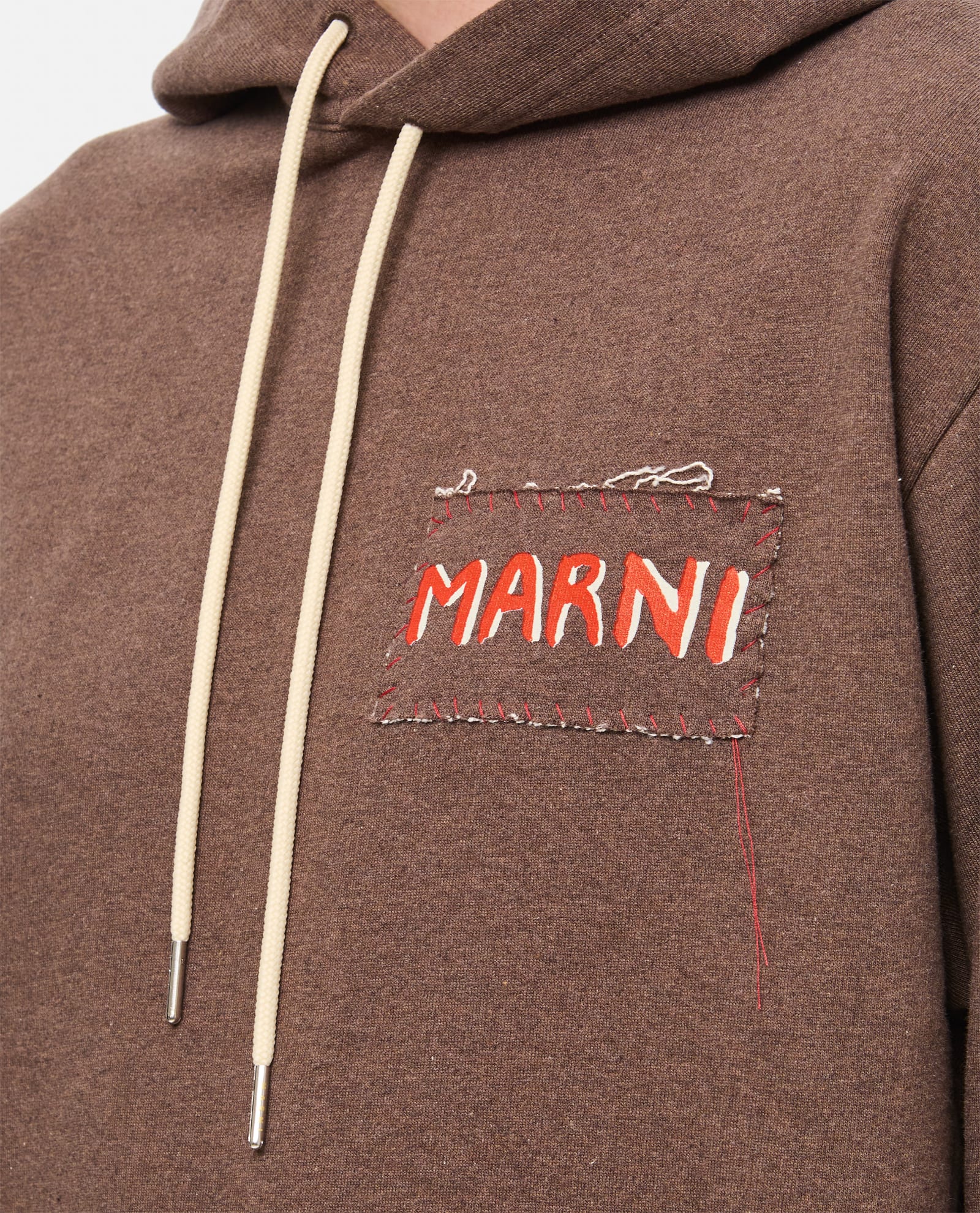 Shop Marni Cotton Sweatshirt In 00m80