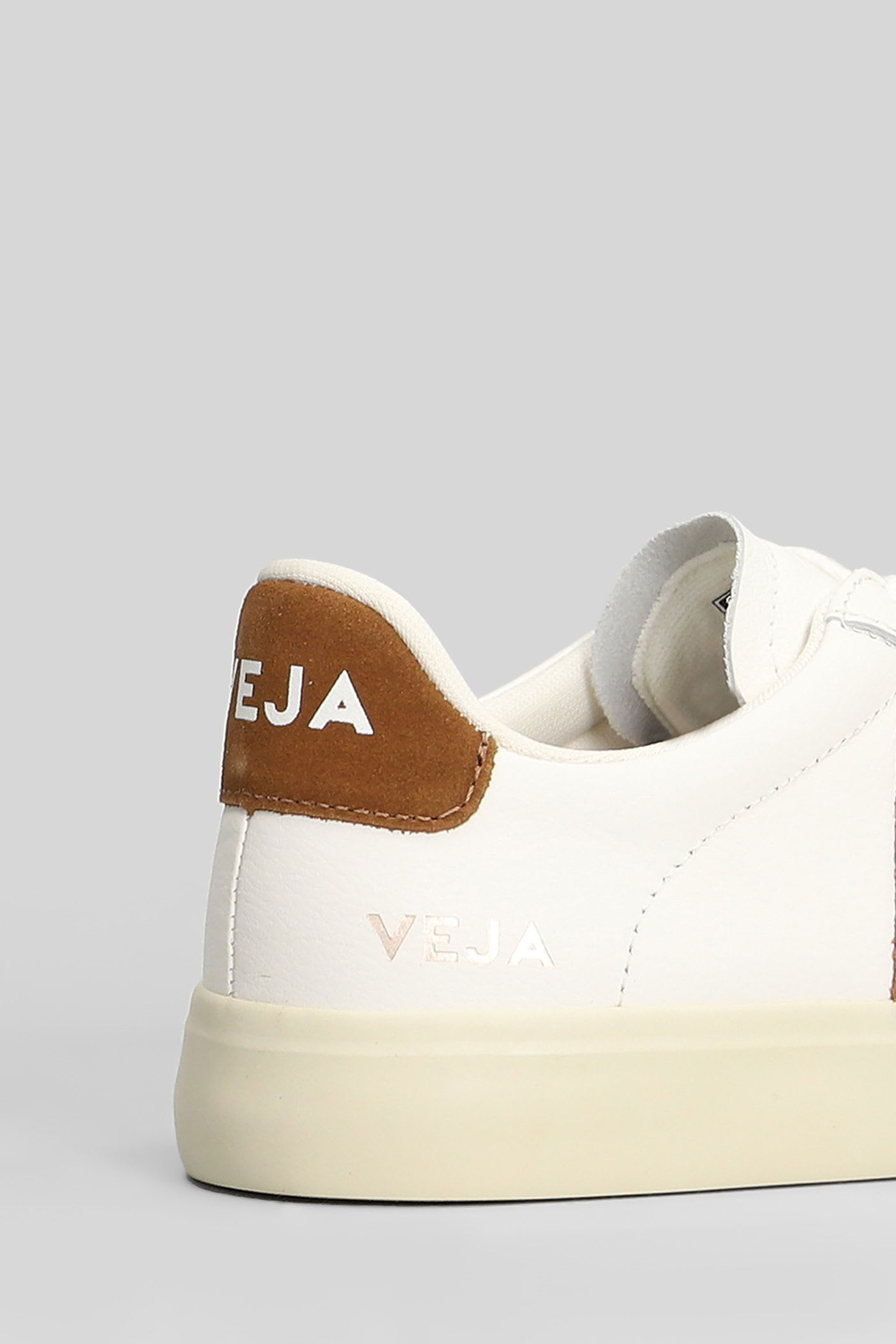 Veja Campo Sneakers In White Leather In Animal Print