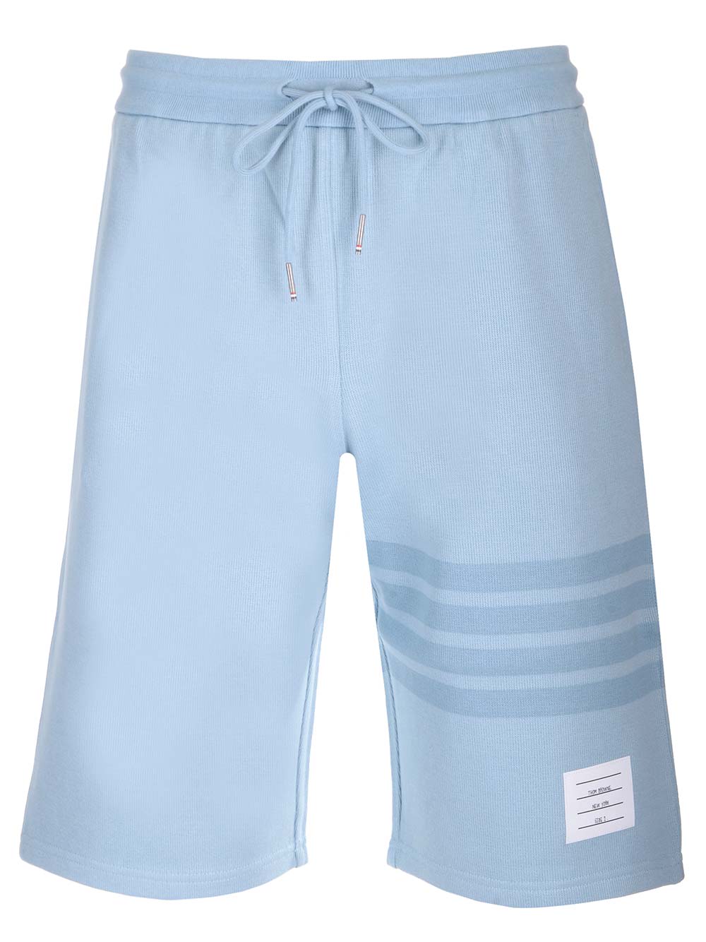 Shop Thom Browne 4-bar Shorts In Clear Blue