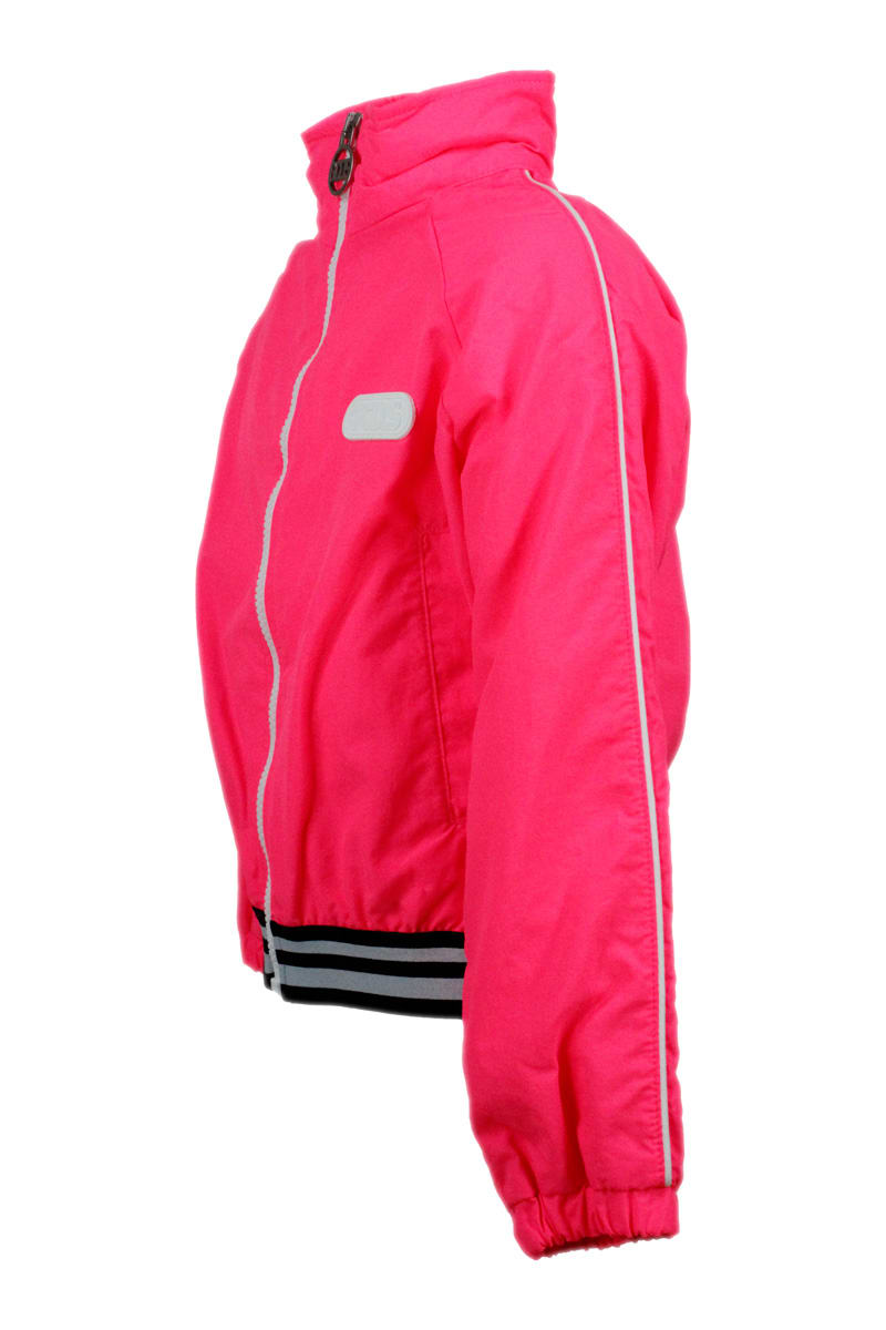 Gcds Bomber Jacket With Nylon Zip With Writing In Fucsia