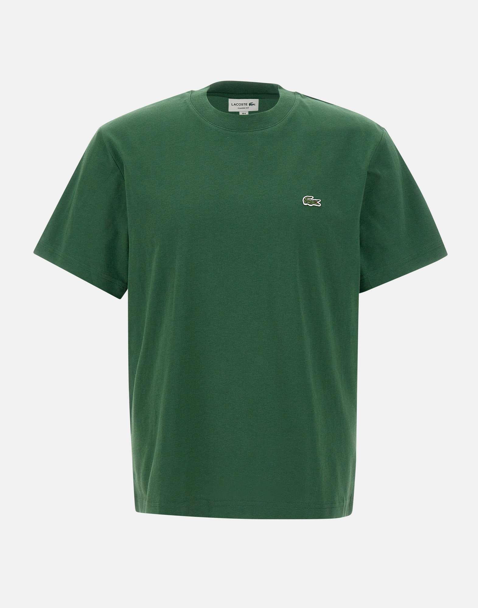 Shop Lacoste Cotton T-shirt In Green