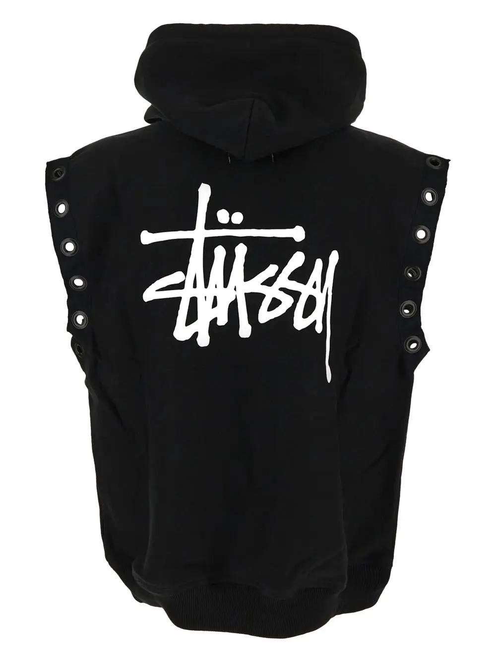 Shop Junya Watanabe Sleeveless Sweatshirt In Black