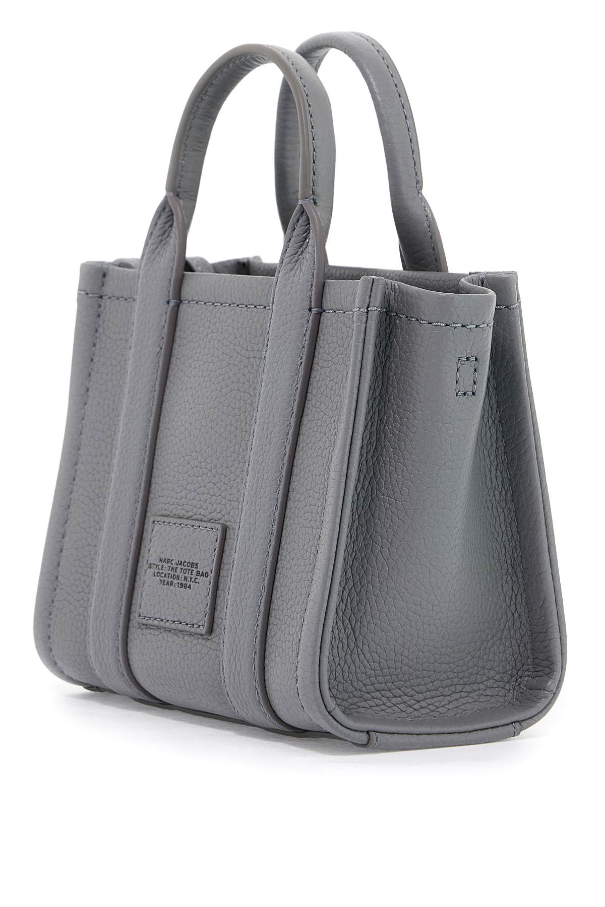 Shop Marc Jacobs The Mini Tote In Wolf Grey