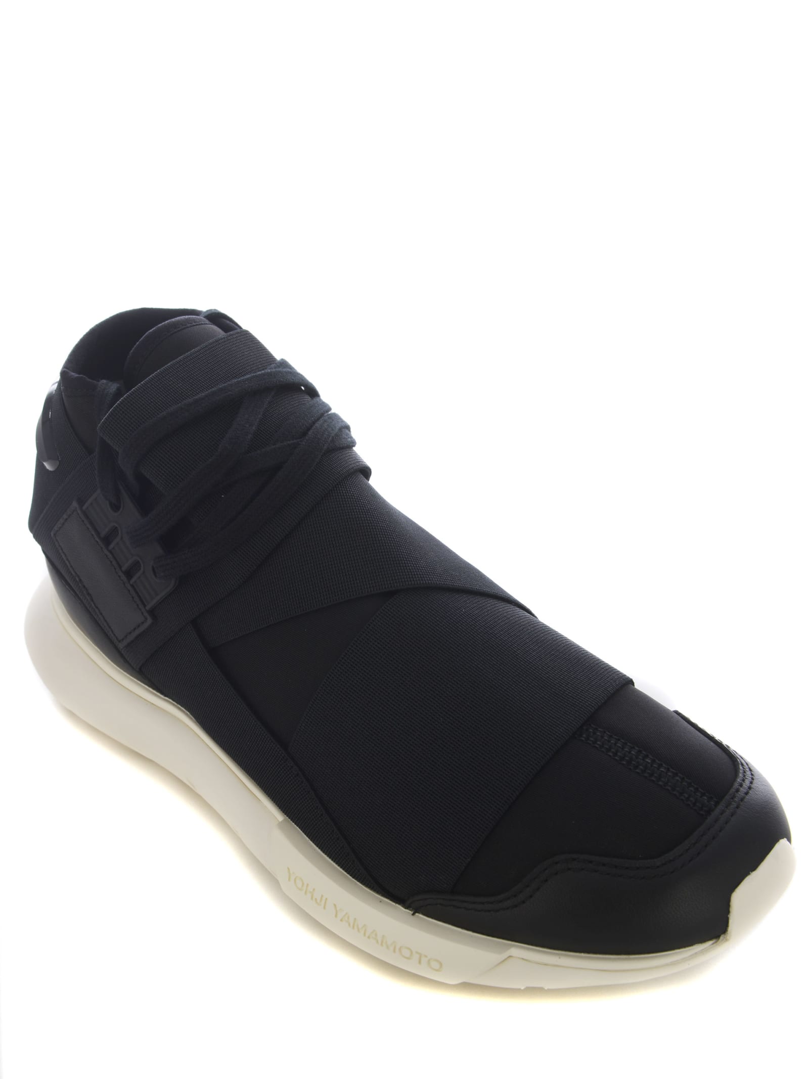 Shop Y-3 Sneakers  Qasa Made Of Fabric Upper In Black