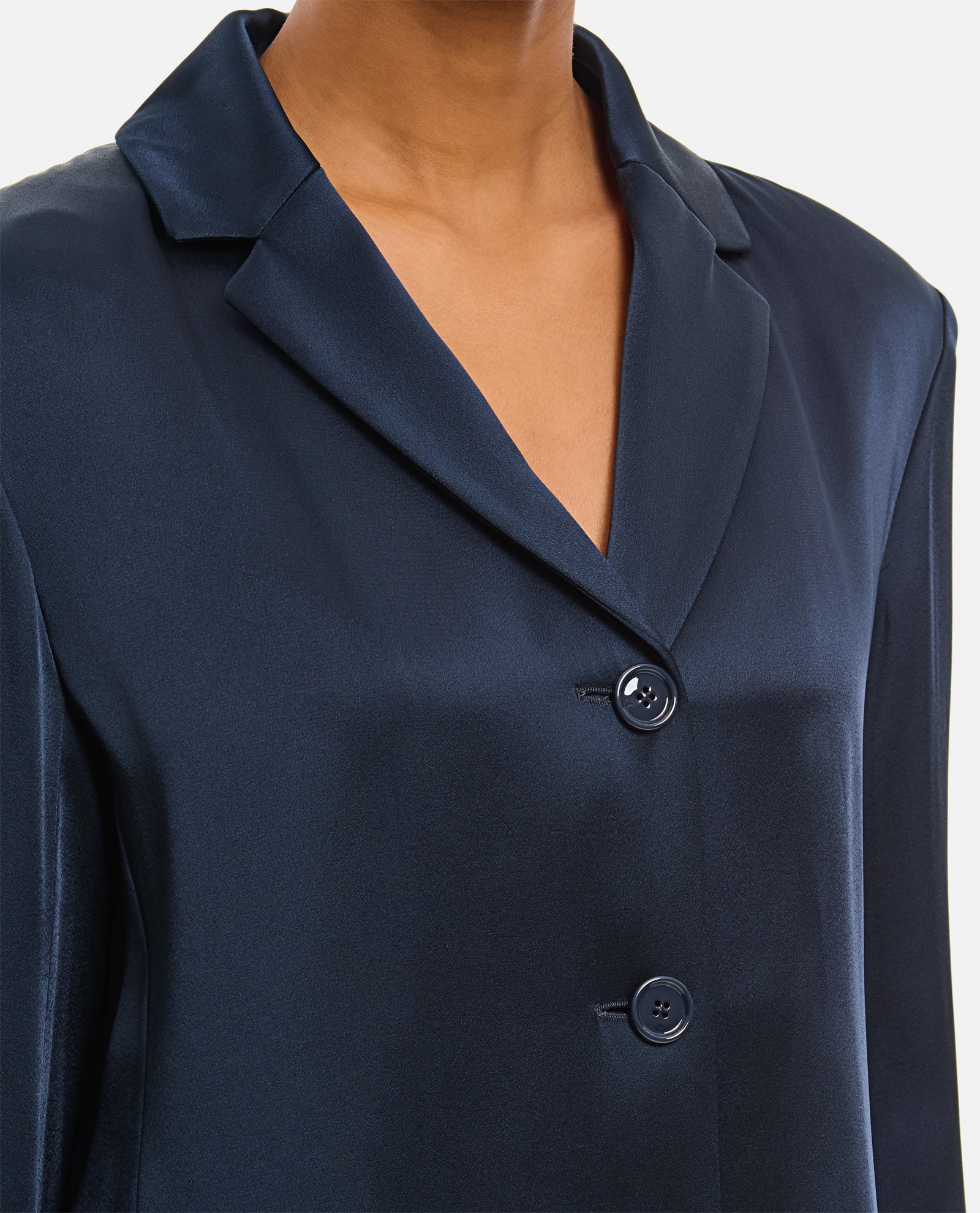 Shop 's Max Mara Guido Satin Jacket In Blue