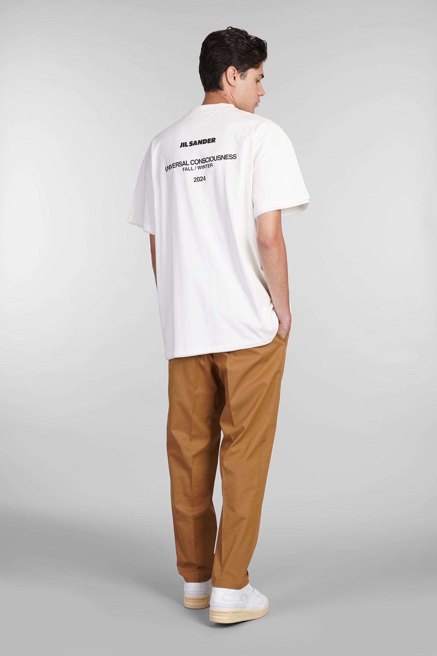 Jil Sander T-shirt In White Cotton In White