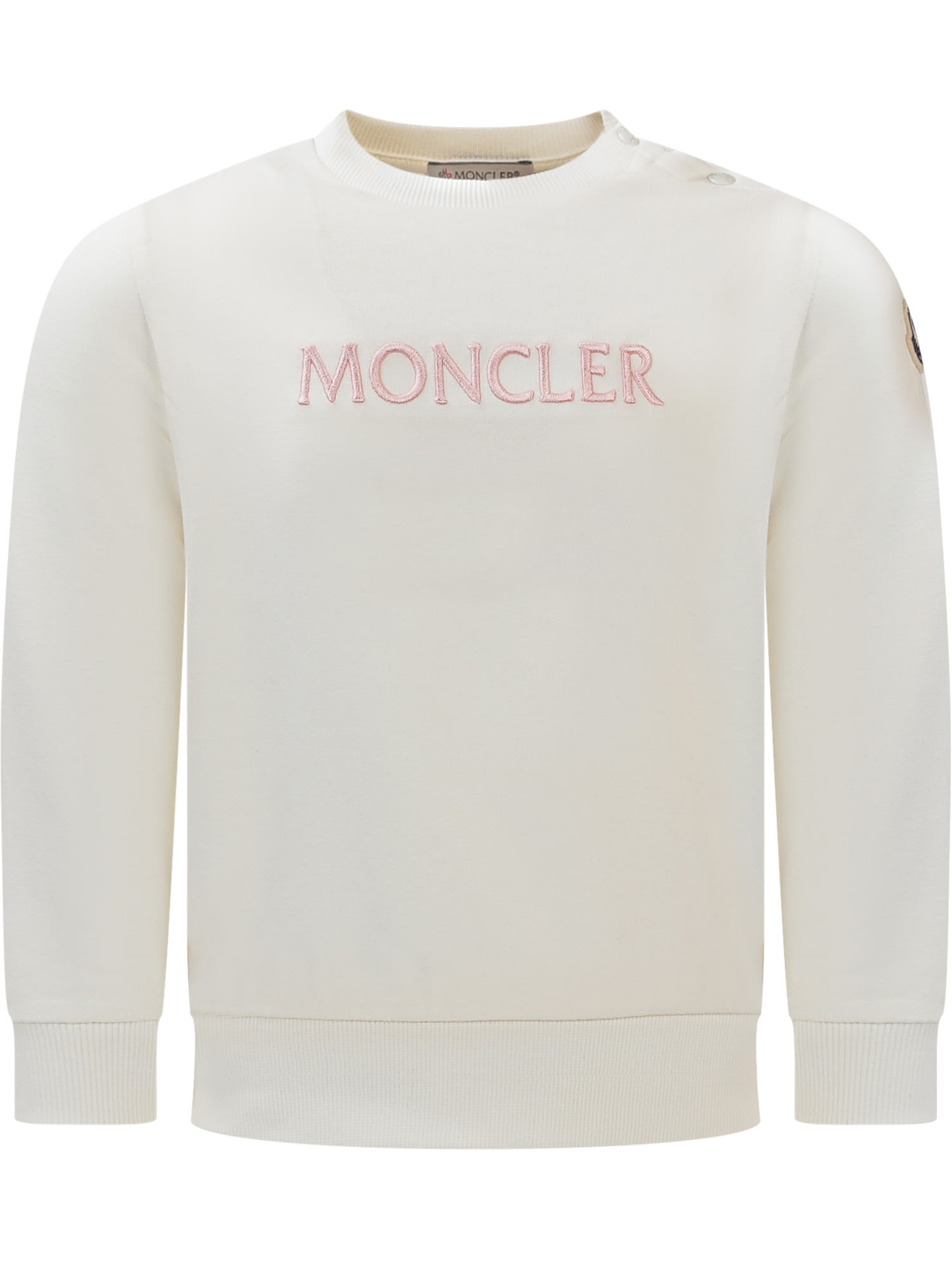 Moncler Logo Sweatshirt In White