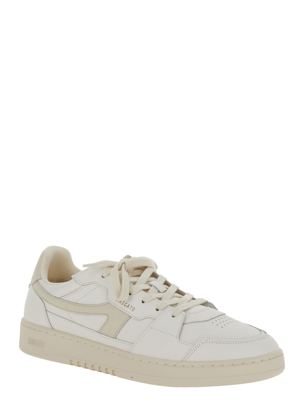 Axel Arigato 'dice-a' White Low Top Sneakers With Logo Patch On The Tongue And Logo Lettering On The Rear In White