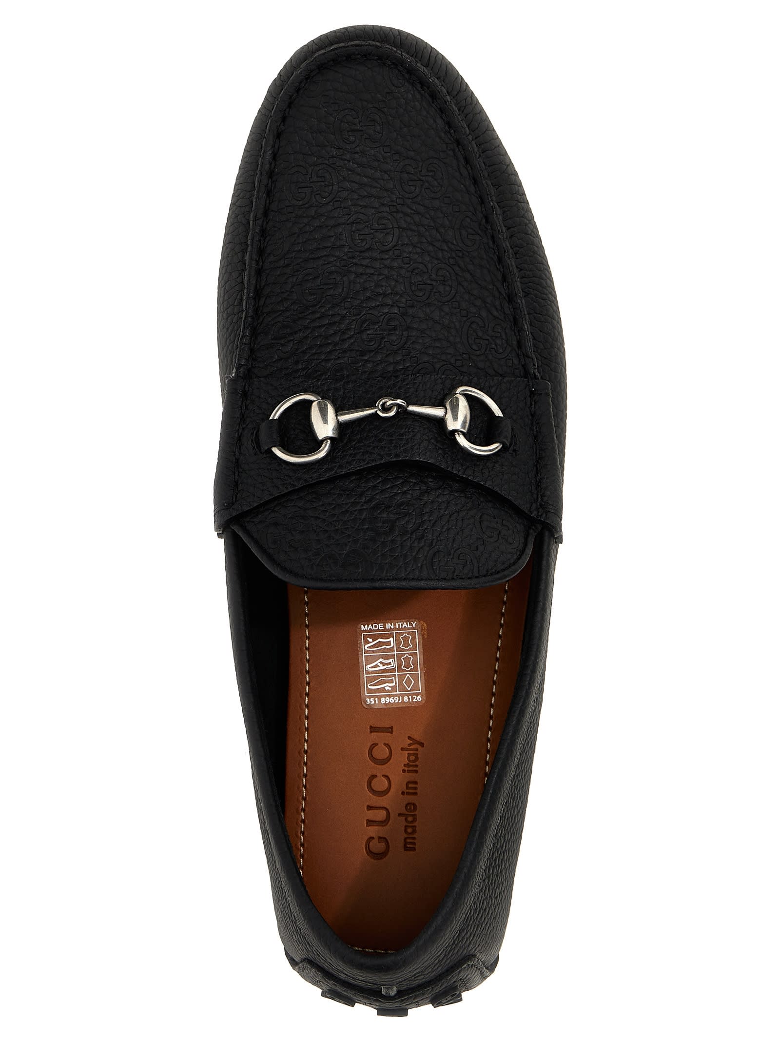 Shop Gucci Morsetto Loafers In Black