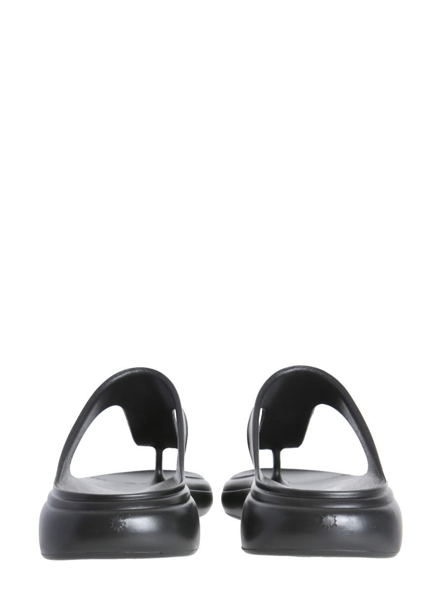 Shop Stuart Weitzman Stuflex T-strap Slide Sandal In Black