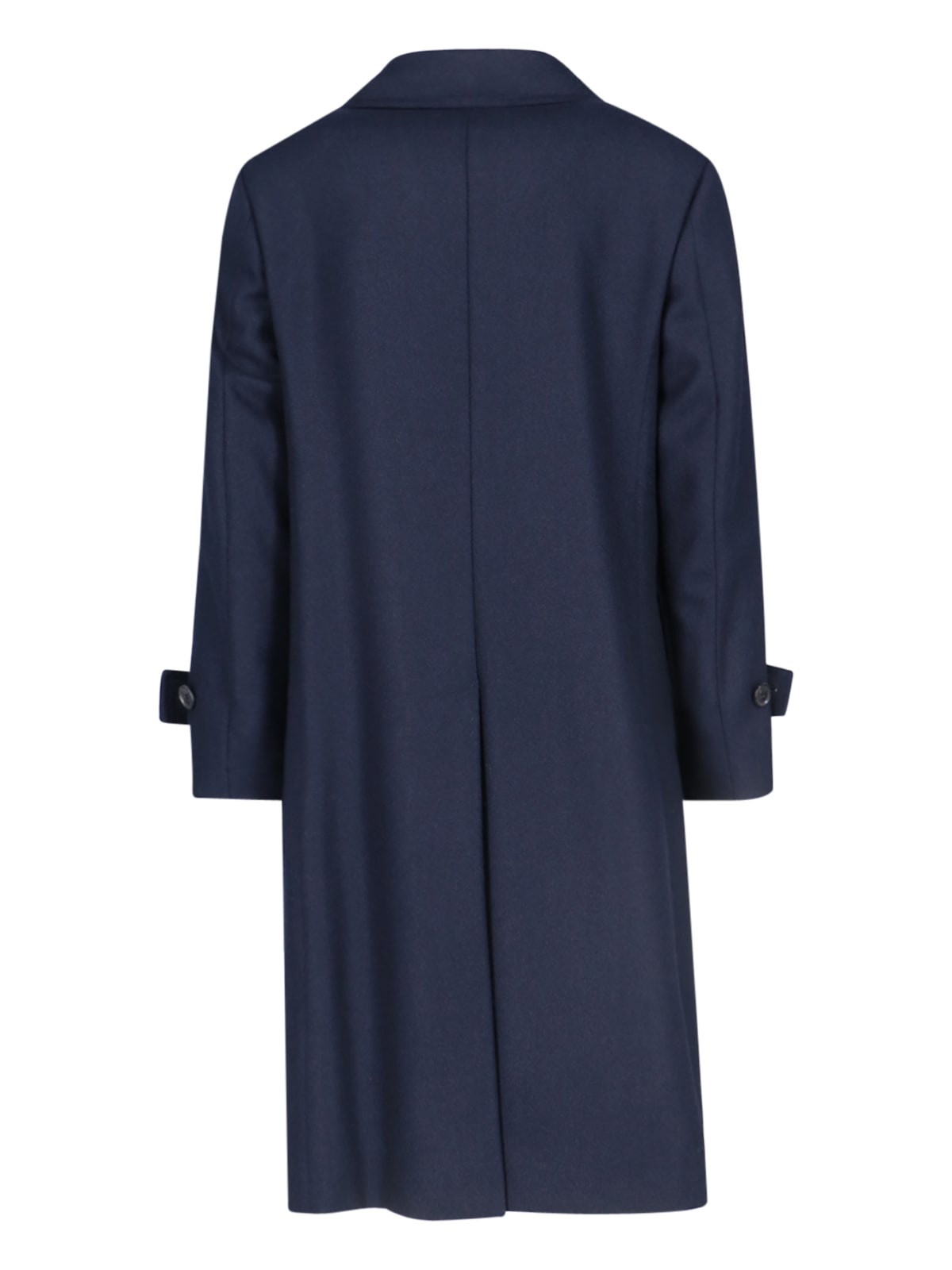 Shop Caruso Corsaro Double-breasted Coat In Blue