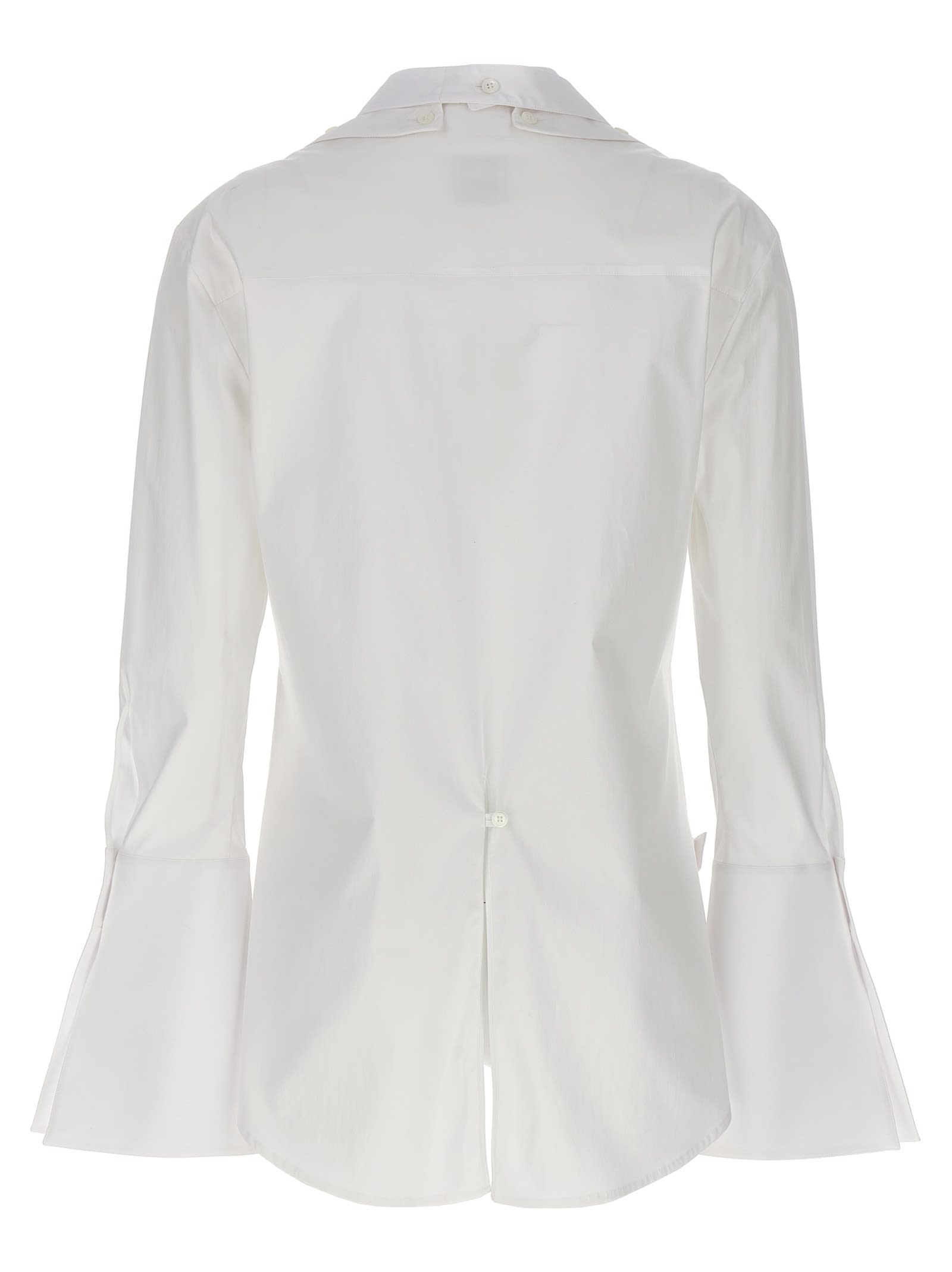Shop Courrèges Modular Shirt In Bianco