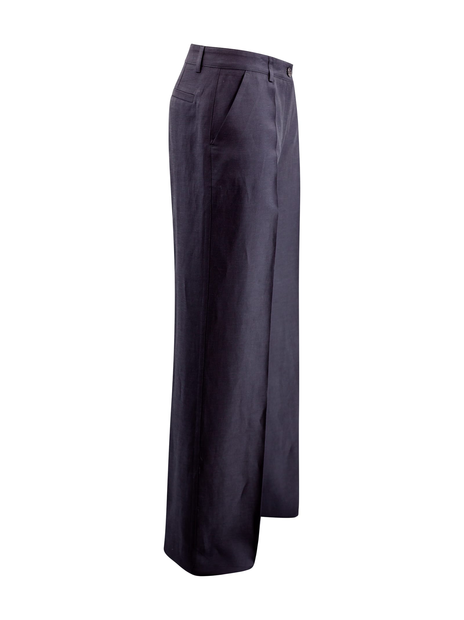 Shop P.a.r.o.s.h Palazzo Trousers In Blue