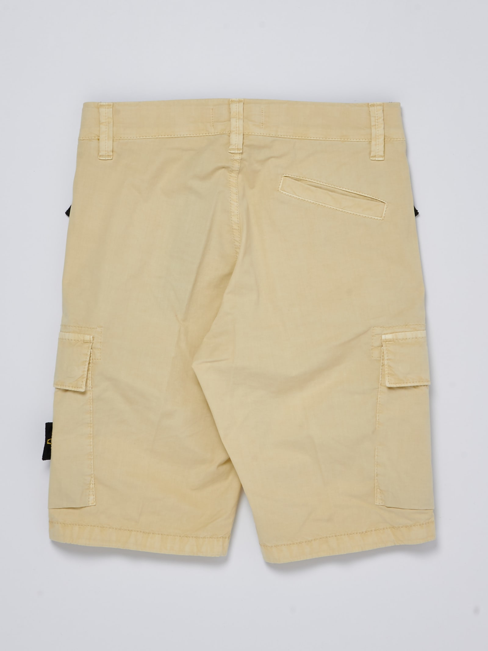 Shop Stone Island Junior Shorts Shorts In Beige