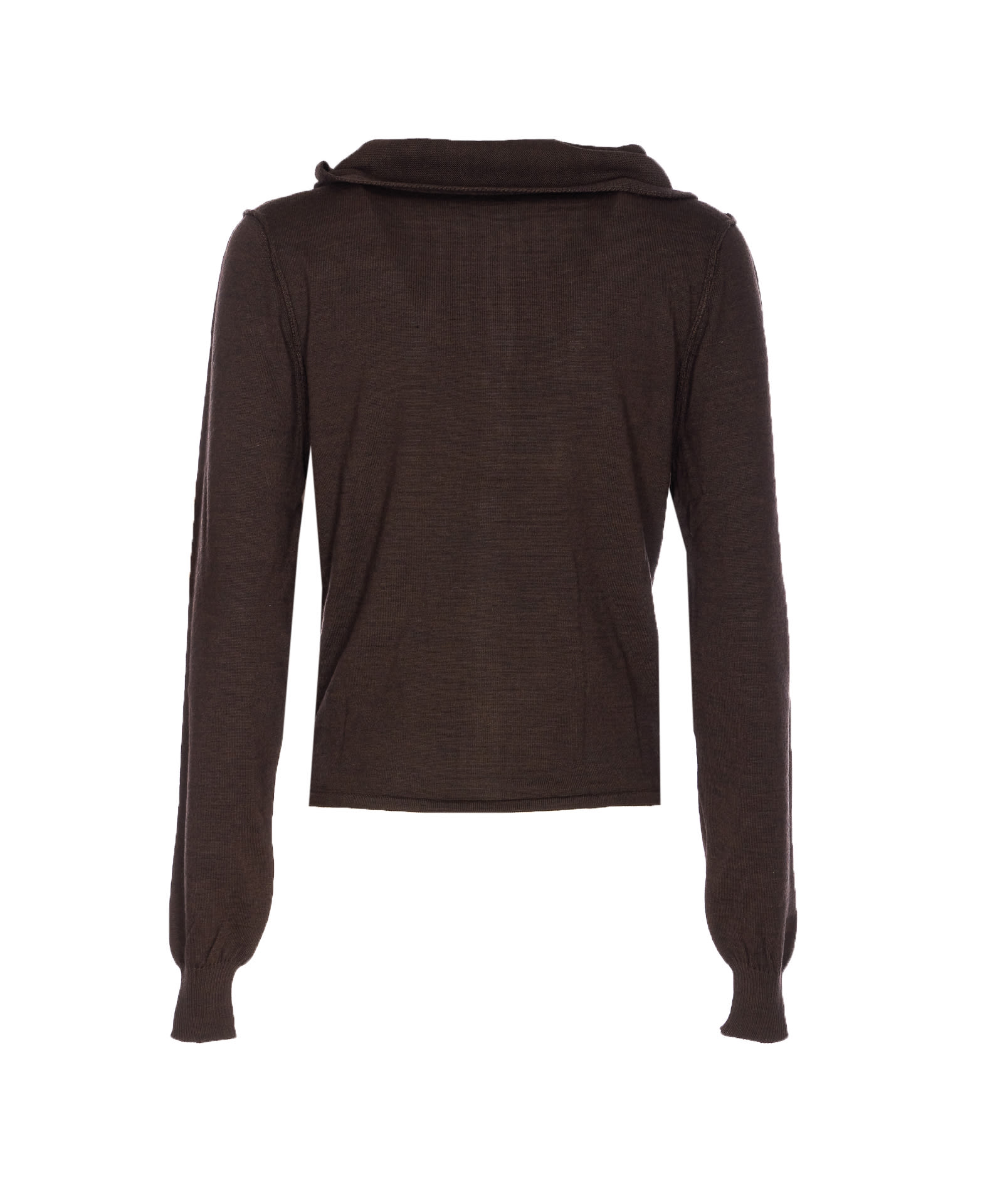 Lemaire Twisted Cardigan With Scarf In Black