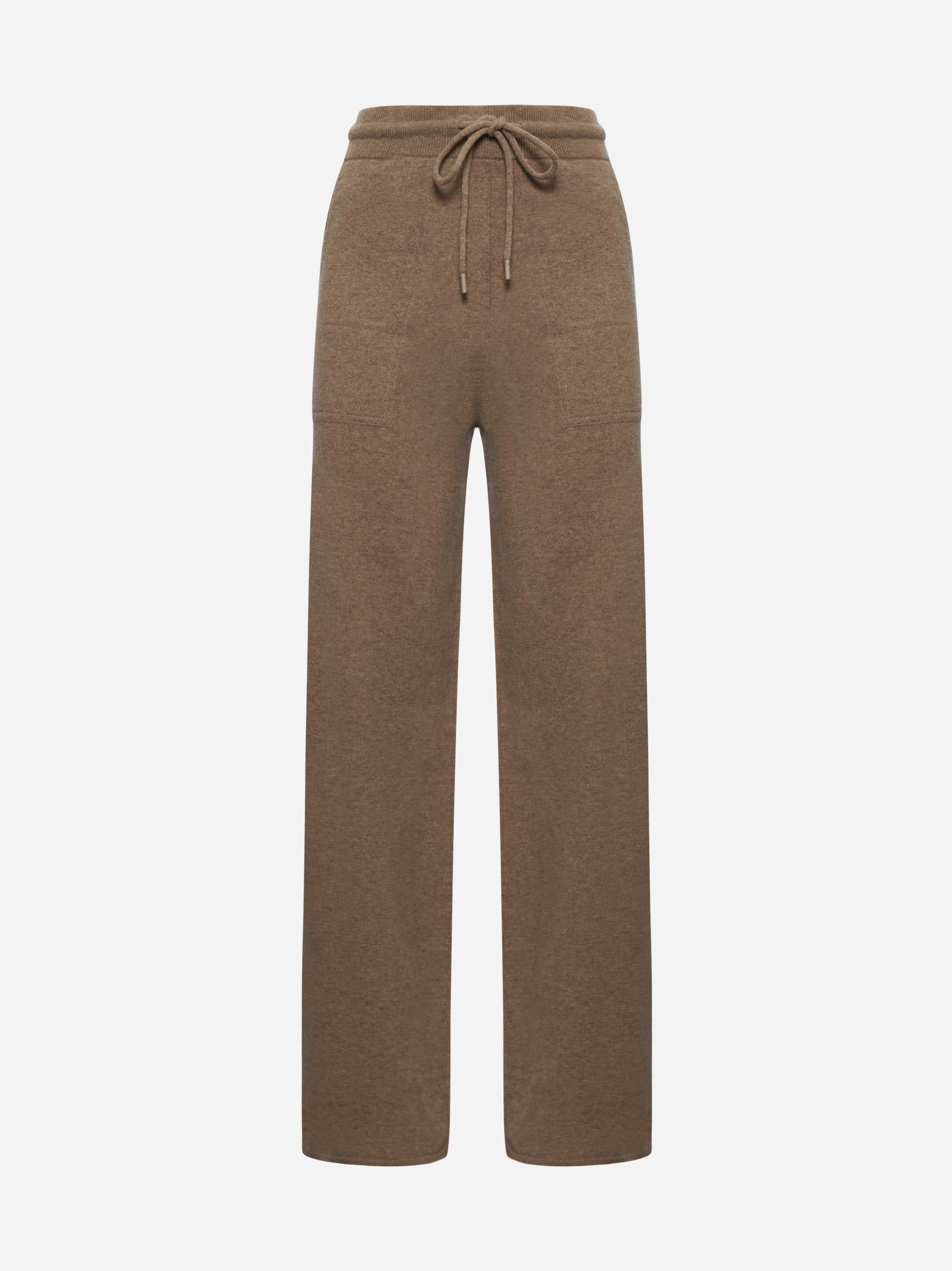 Shop Max Mara Rino Wool And Cashmere Trousers In Brown