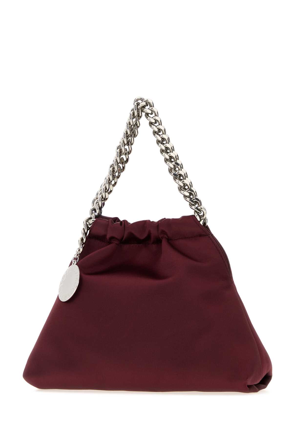 Stella Mccartney Burgundy Satin Falabella Handbag In Burgundy
