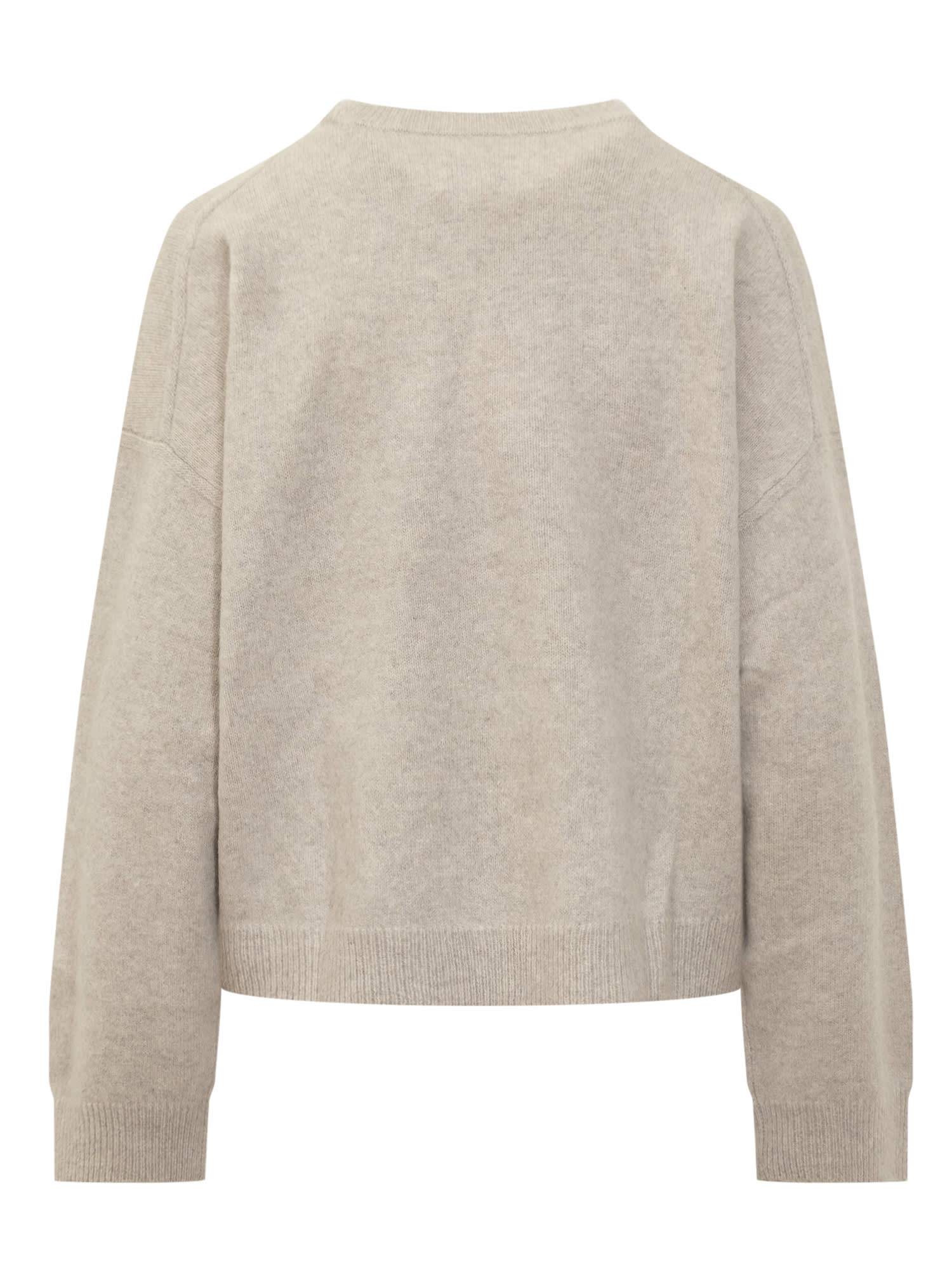 Shop Loulou Studio Sweater In Stone Melange