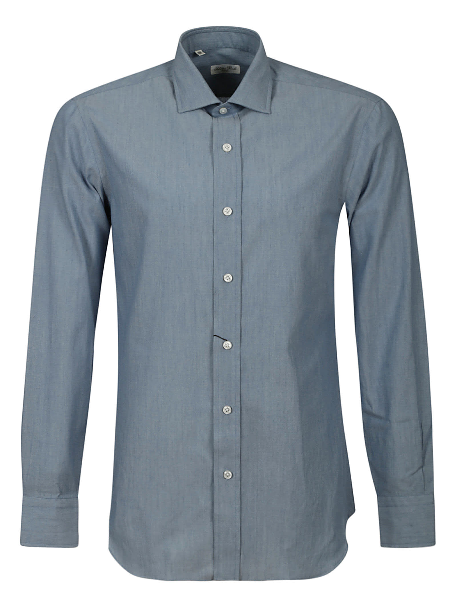Shop Salvatore Piccolo Shirt In Light Blue