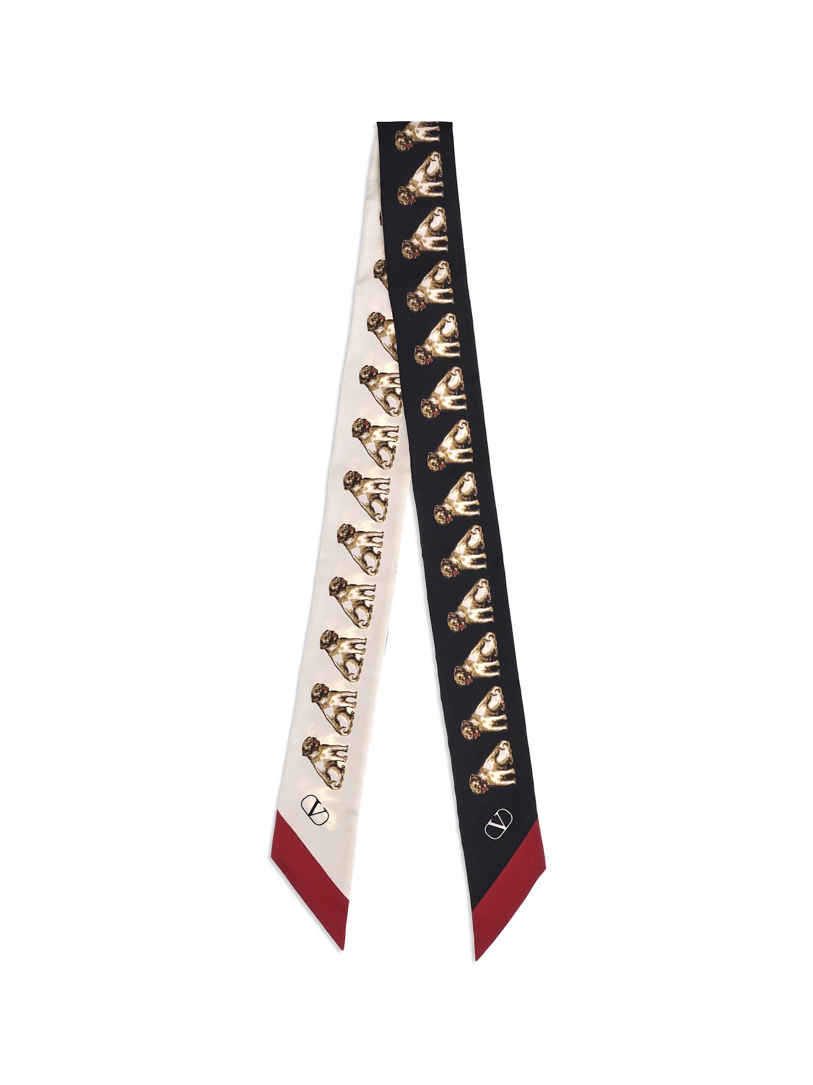 Valentino Bandeaux Scarf In Black