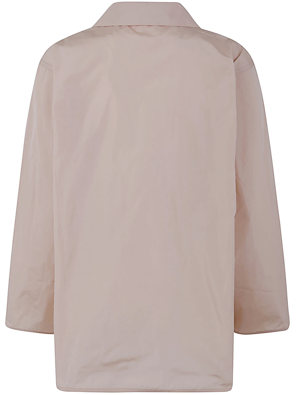 Shop Sofie D'hoore Long Sleeve Shirt With Front Applied Pocket In Nude