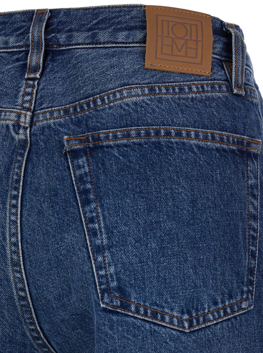 Totême Belt-looped Straight-leg Jeans In Blue