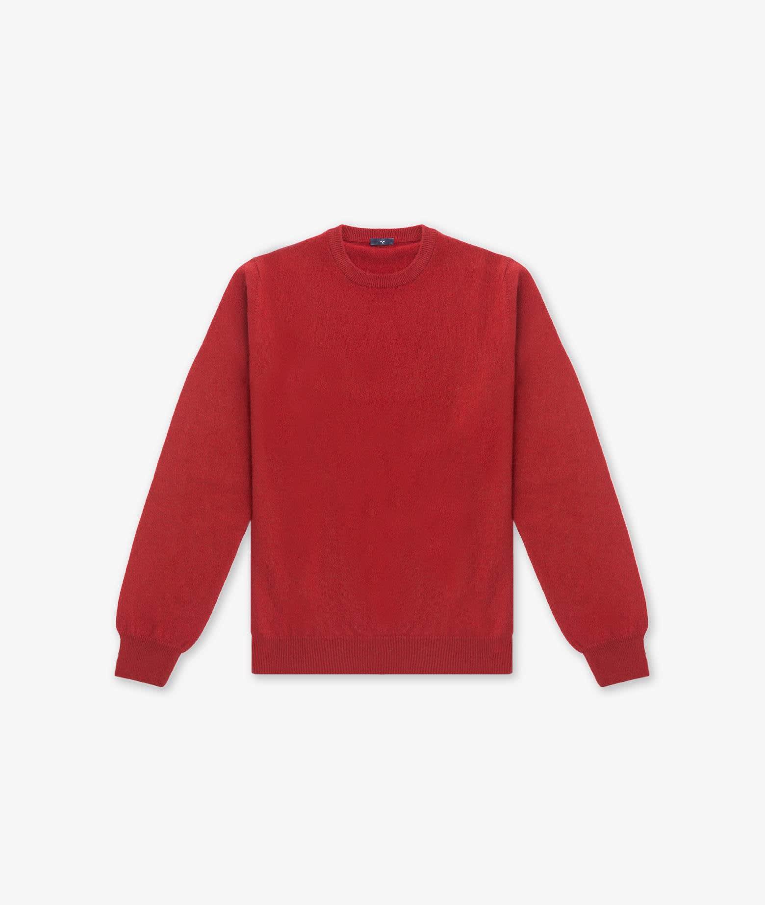 Larusmiani Crewneck Sweater Aspen Sweater In Red