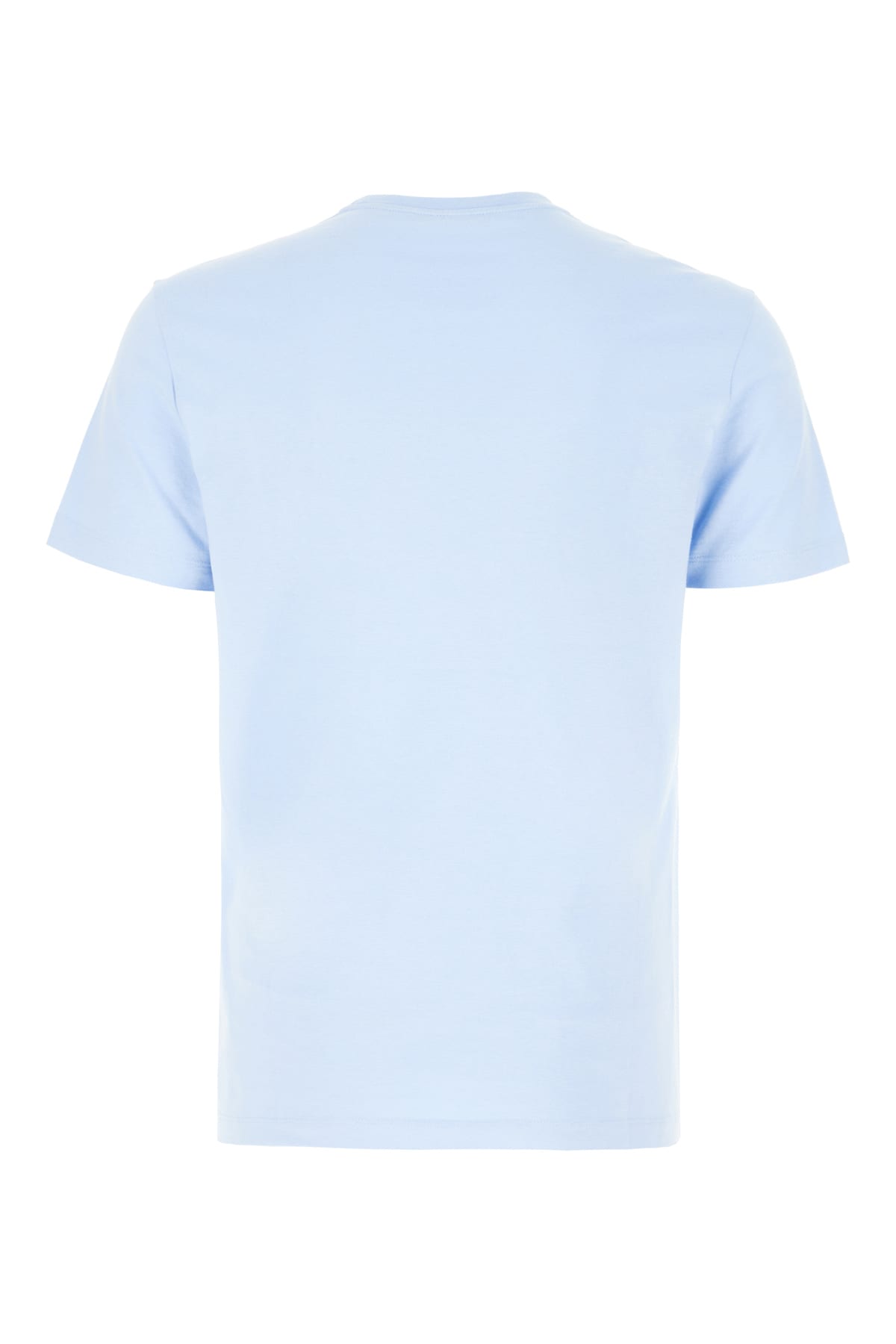 Shop Versace Light Blue Cotton T-shirt In Blue Hydrangea