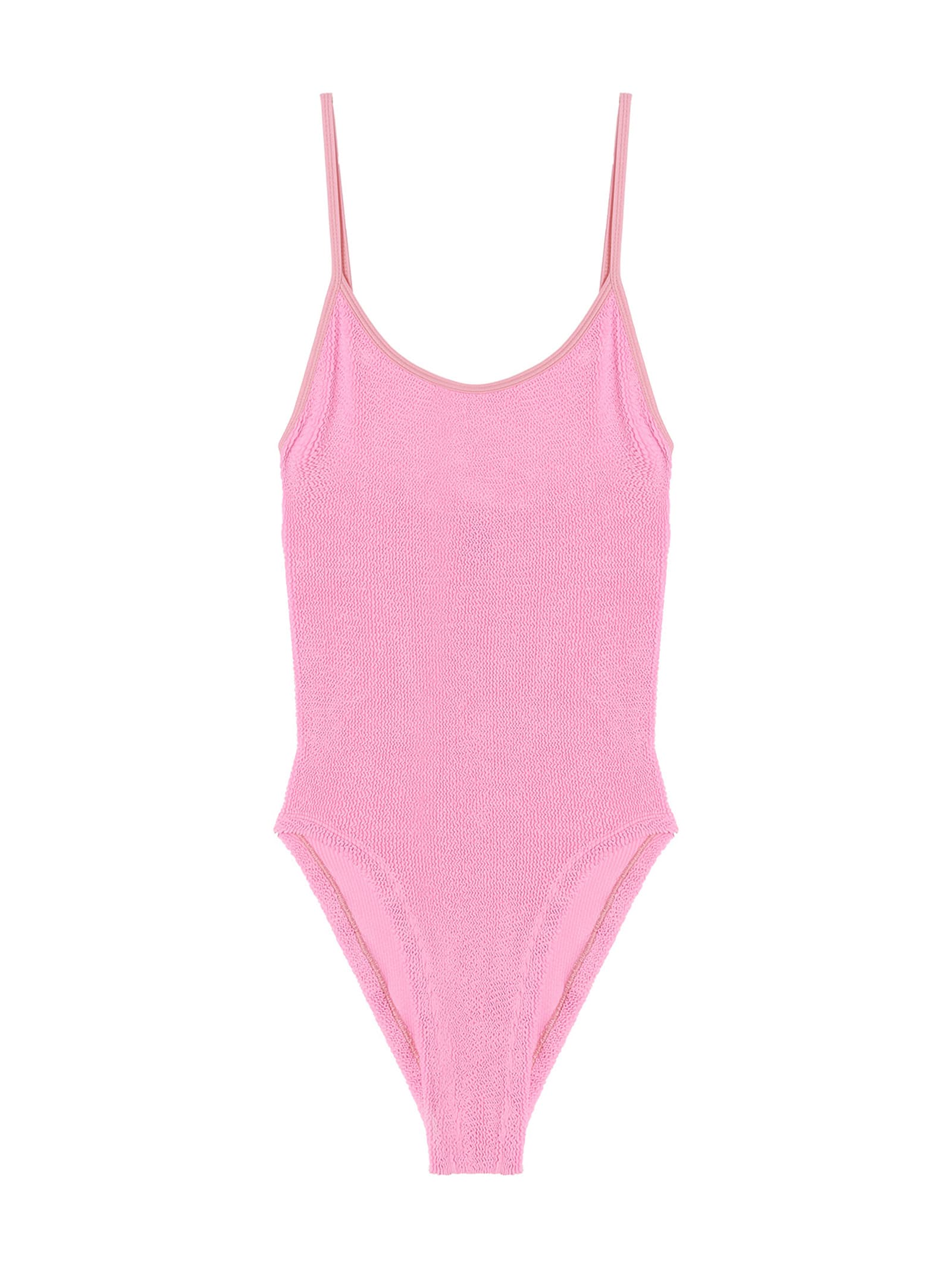Shop Hunza G Pamela One-piece Swimsuit In Pink