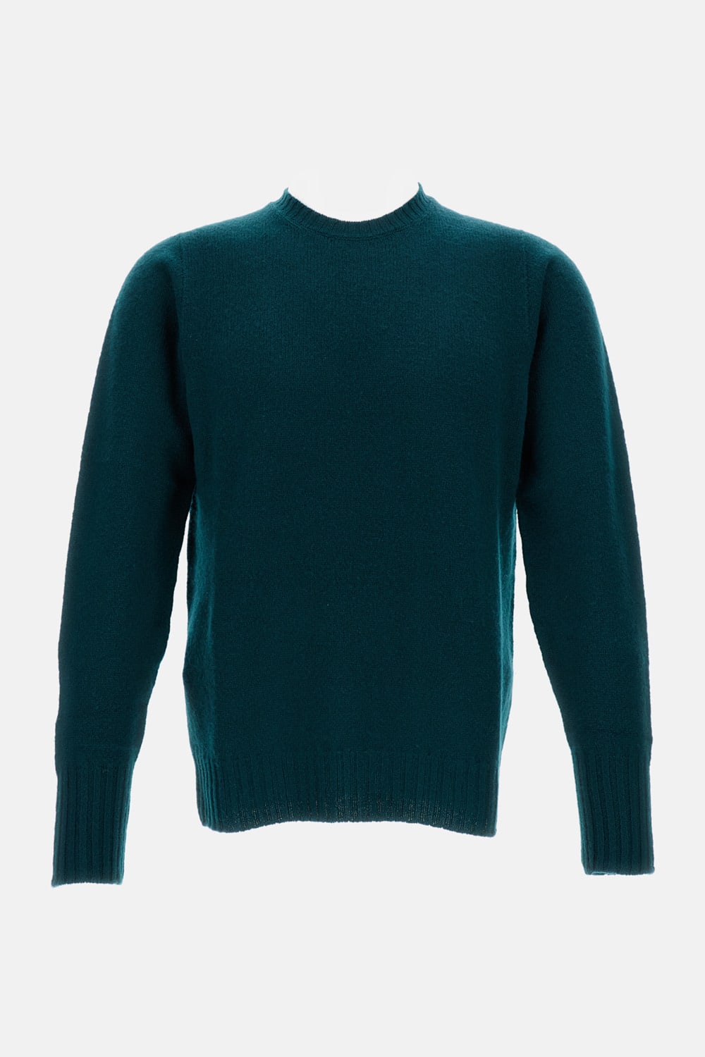 Drumohr Small Cable-knit Crewneck Sweater In Blue