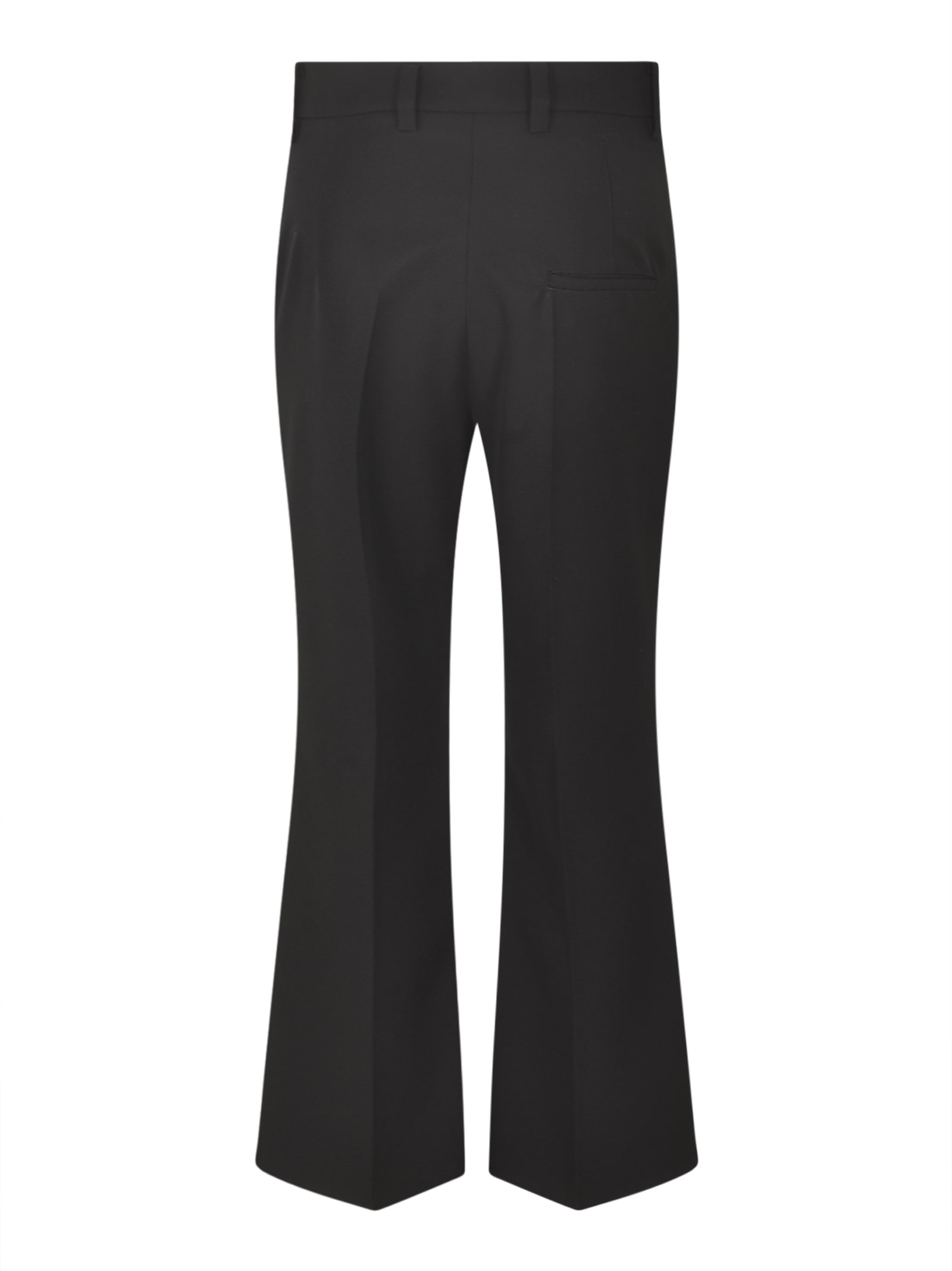 Shop Sofie D'hoore Flare Cuffs Plain Trousers In Black