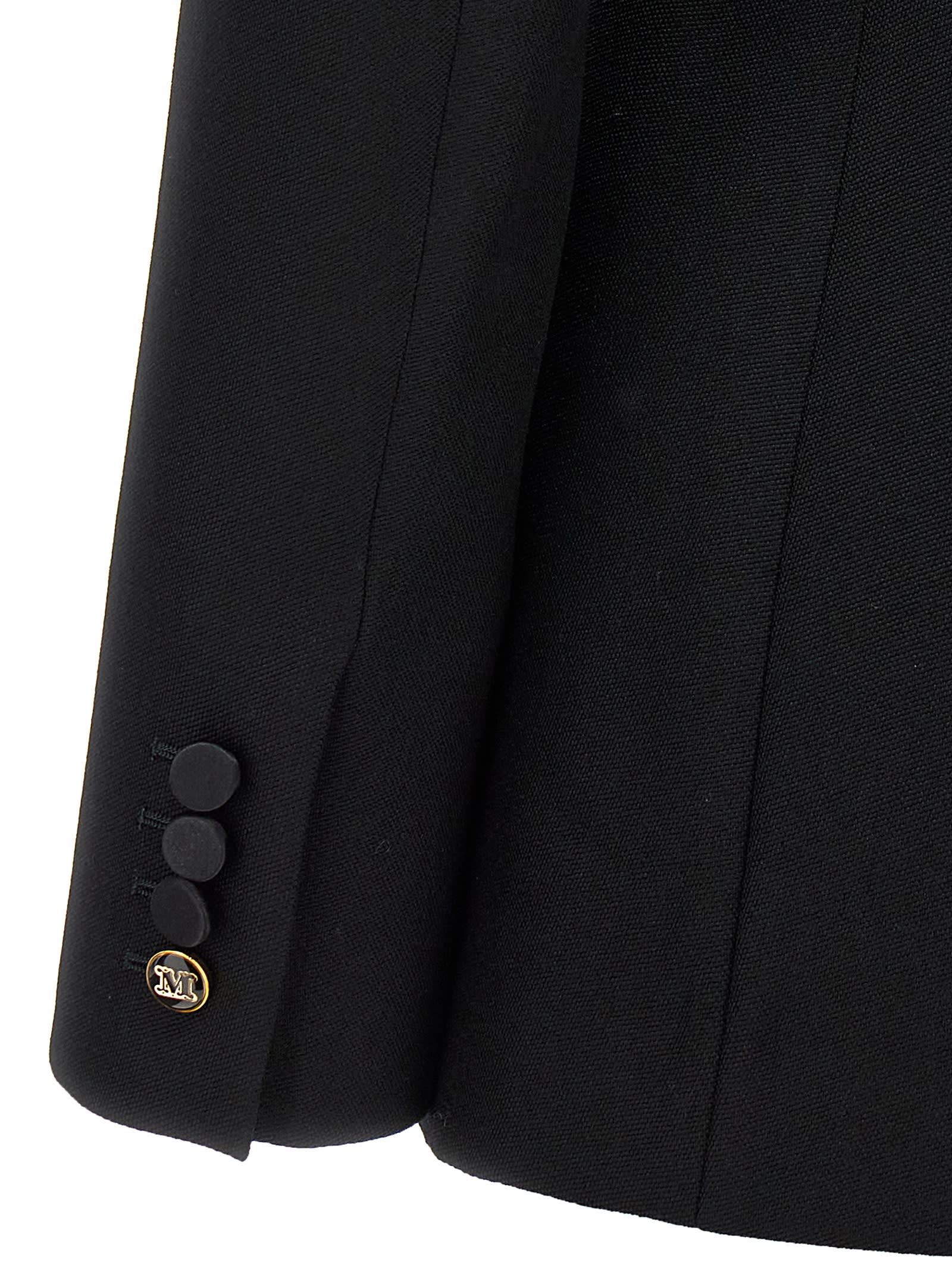 Max Mara "grain De Poudre Smoking In Black