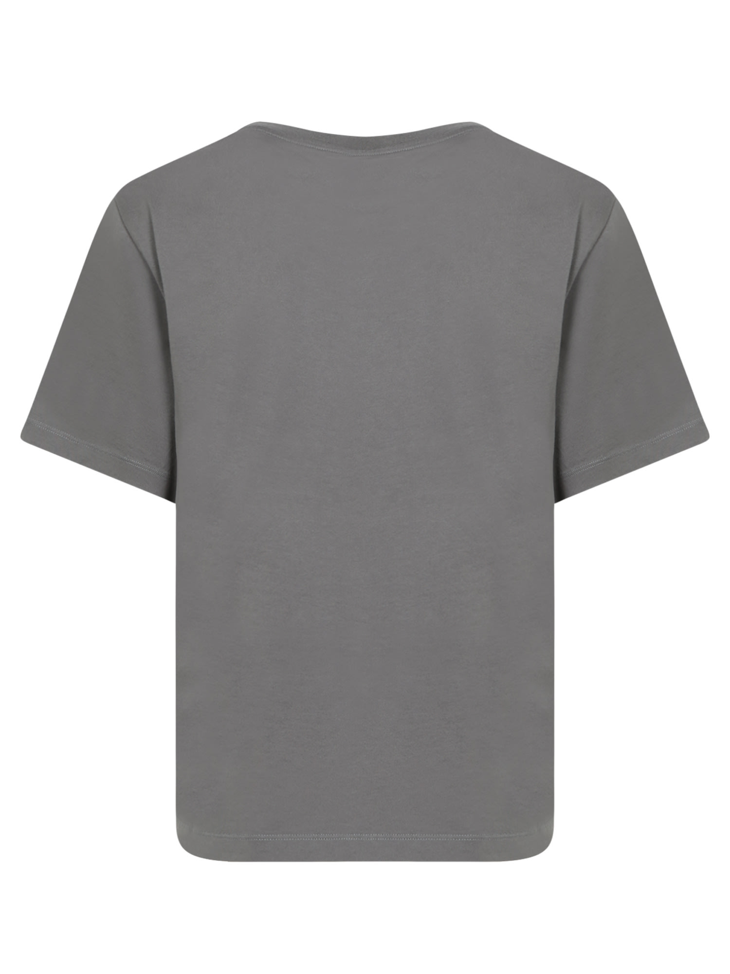 Shop Mm6 Maison Margiela Graphic Grey T-shirt