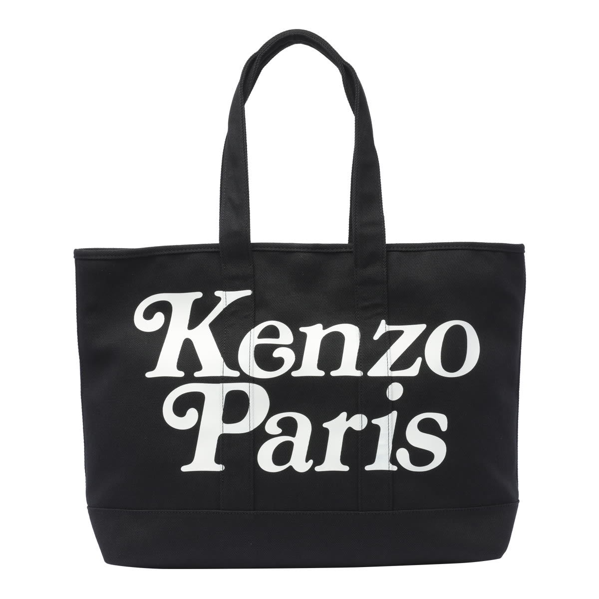 Shop Kenzo Utility Verdy  Paris Tote Bag In Noir