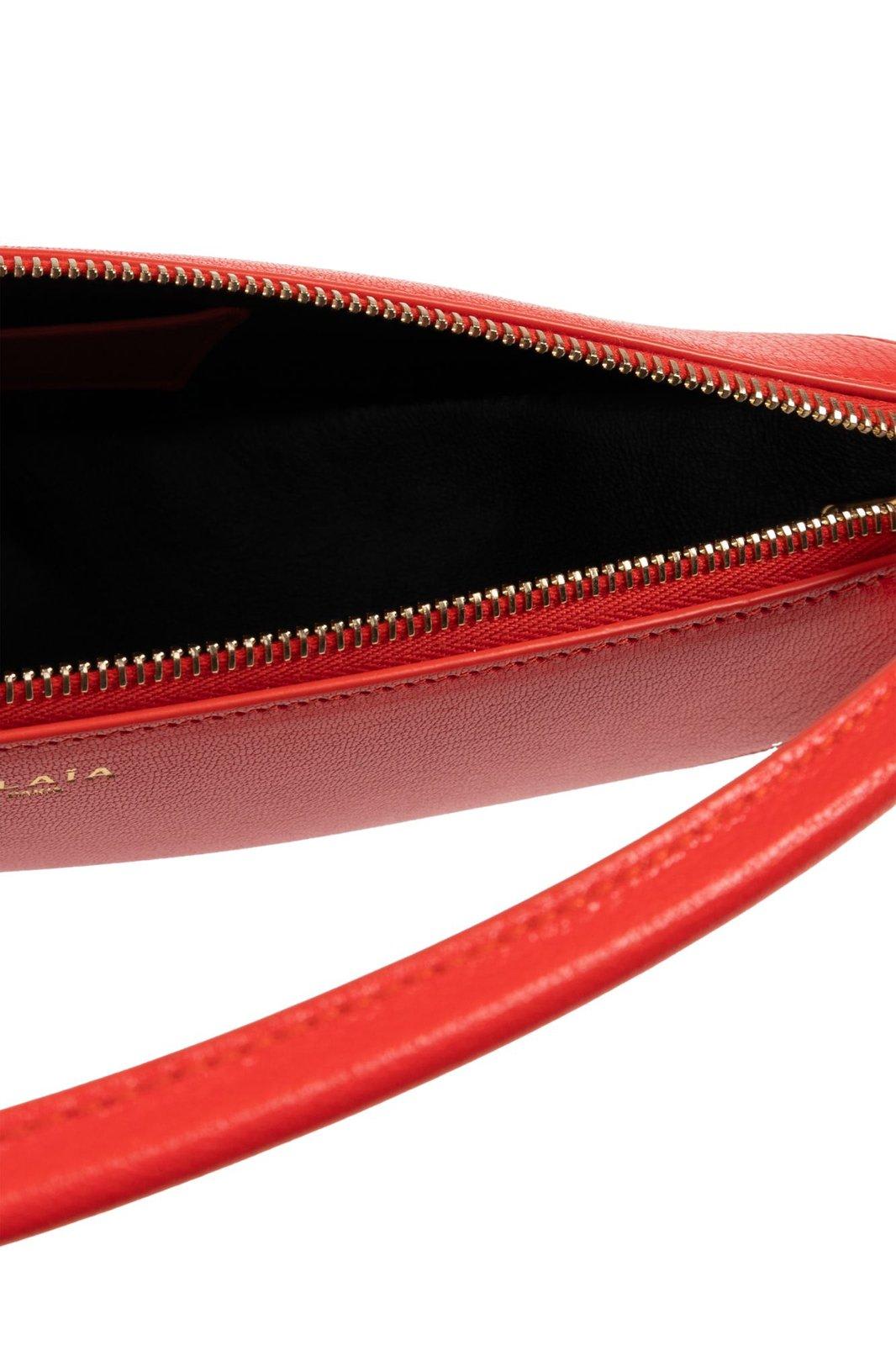 Shop Alaïa Le Demi-coeur Bag In Red