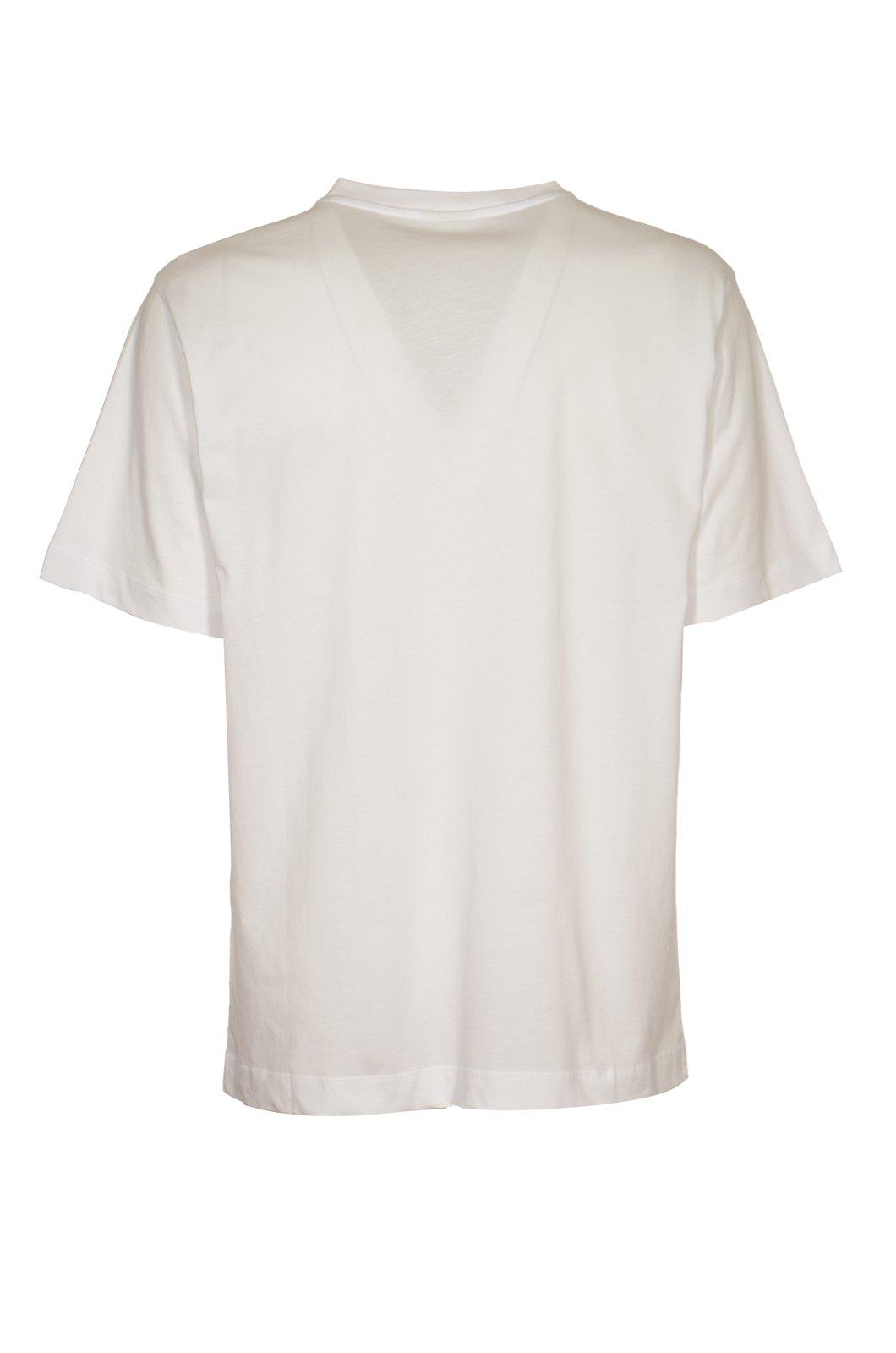Shop Dries Van Noten Short-sleeved Crewneck T-shirt In White