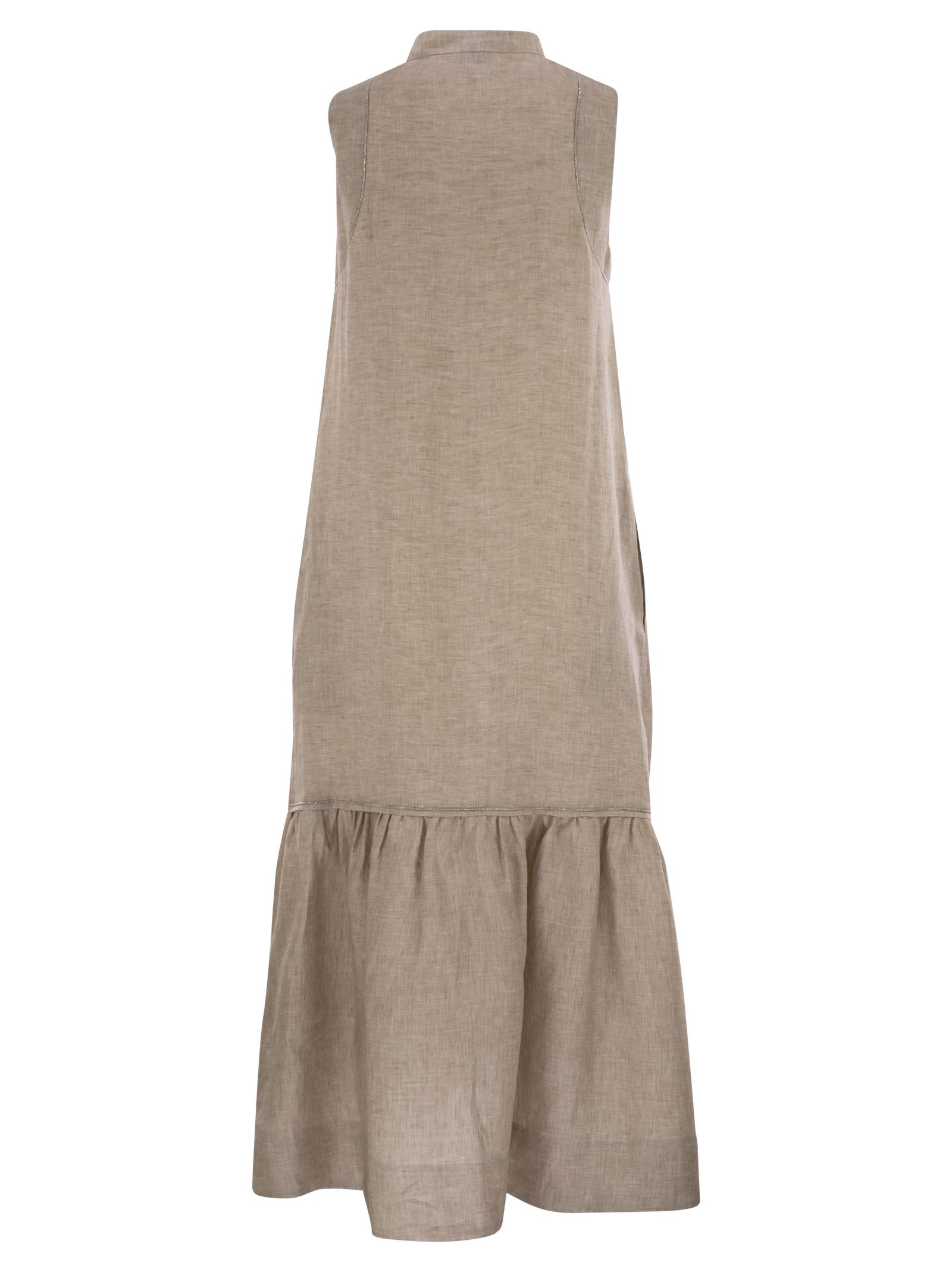 Shop Peserico Linen Voile Long Dress